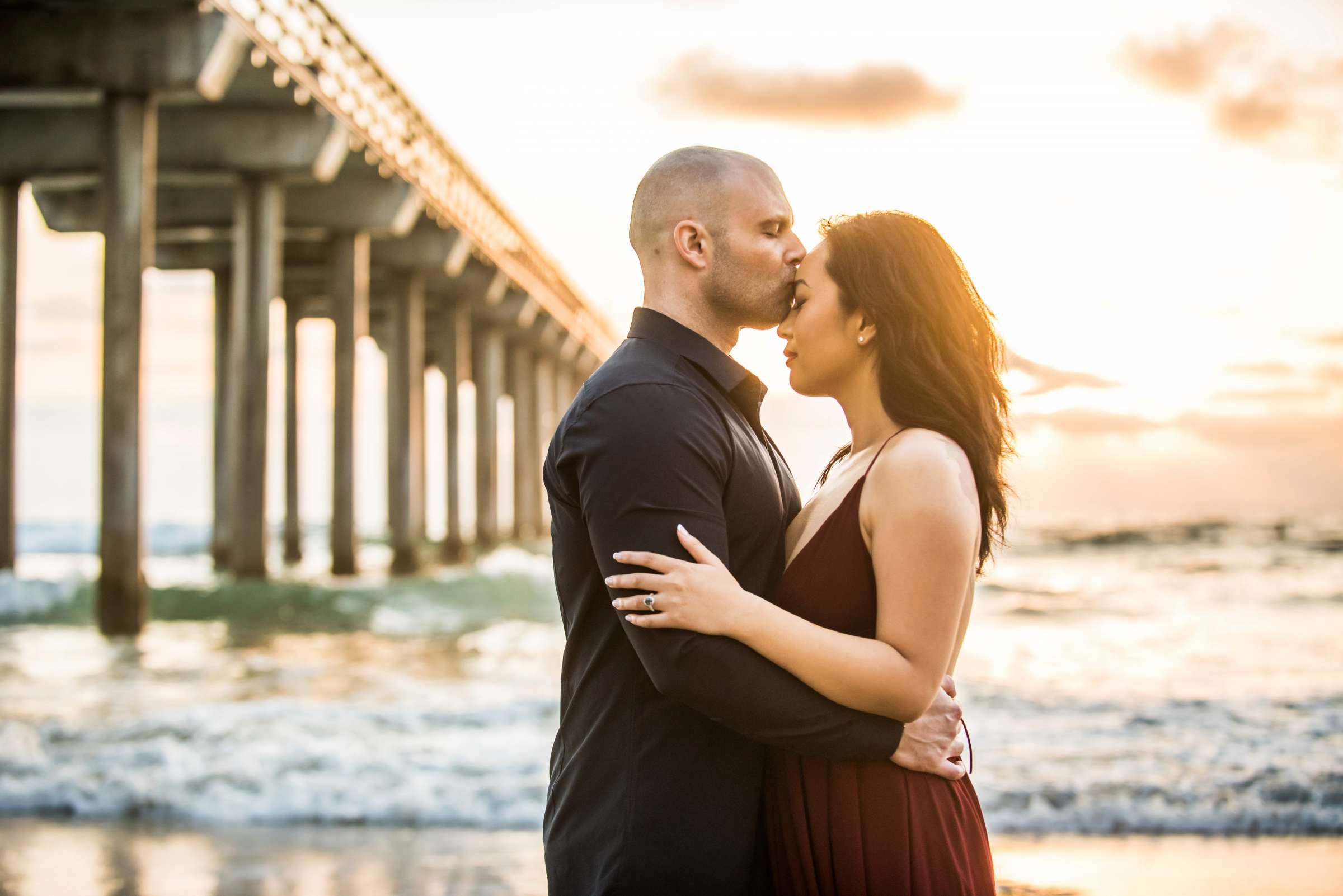 Scripps Seaside Forum Engagement, Joyce and Stephen Engagement Photo #637605 by True Photography