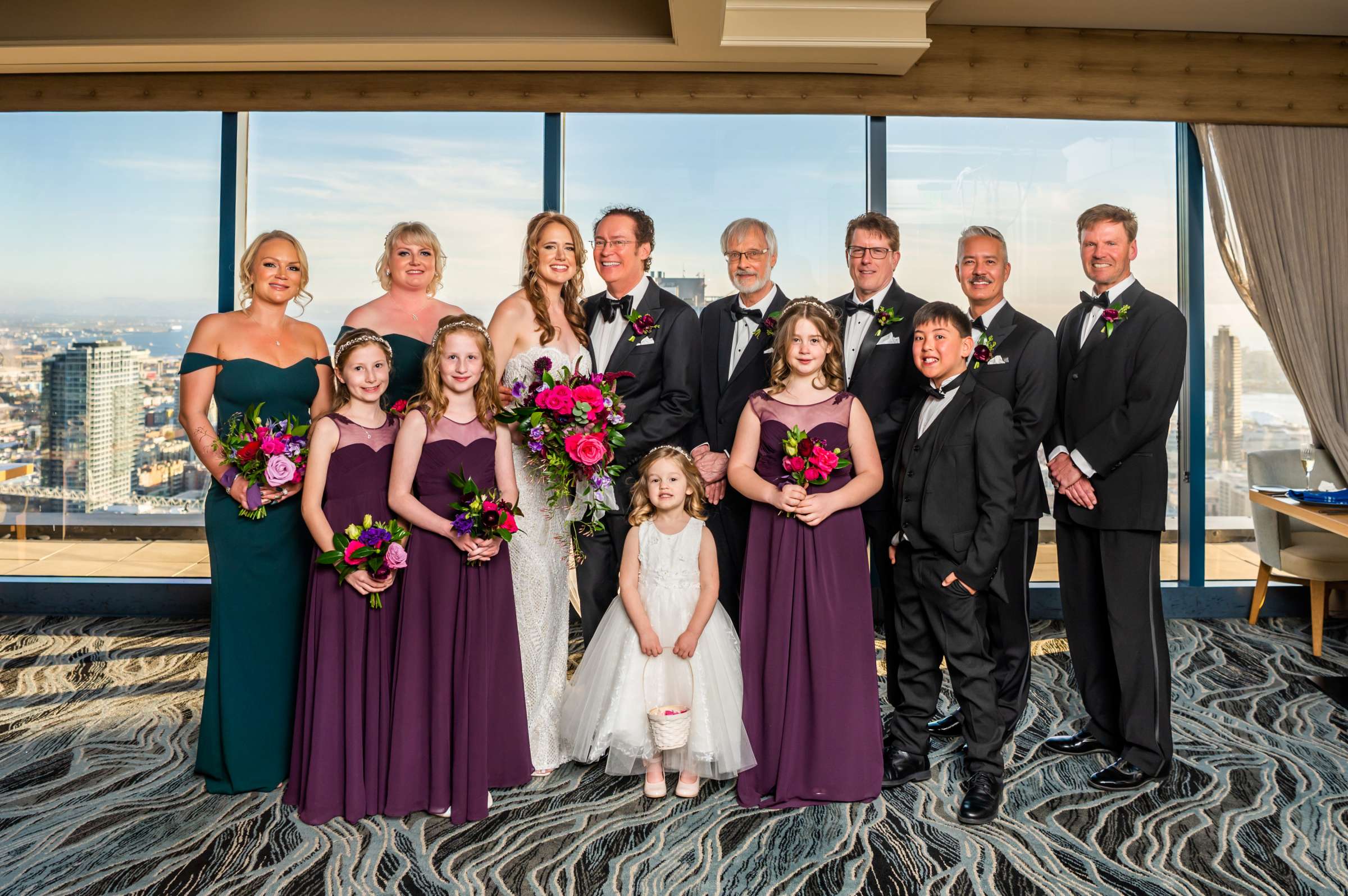 The University Club Atop Symphony Towers Wedding coordinated by Events Inspired SD, Sarah and Joseph Wedding Photo #75 by True Photography