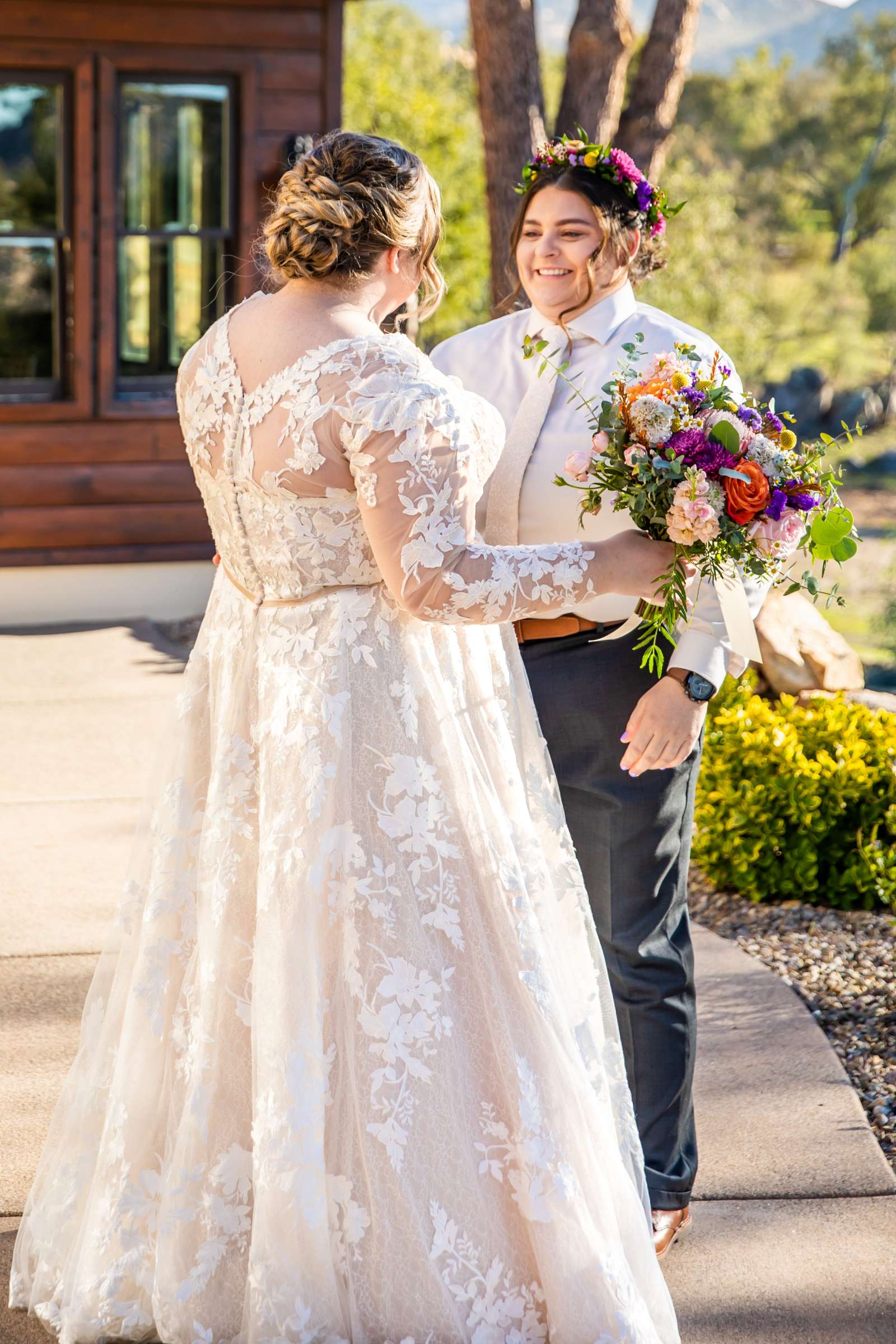 Mt Woodson Castle Wedding coordinated by Personal Touch Dining, Courtney and Aly Wedding Photo #37 by True Photography