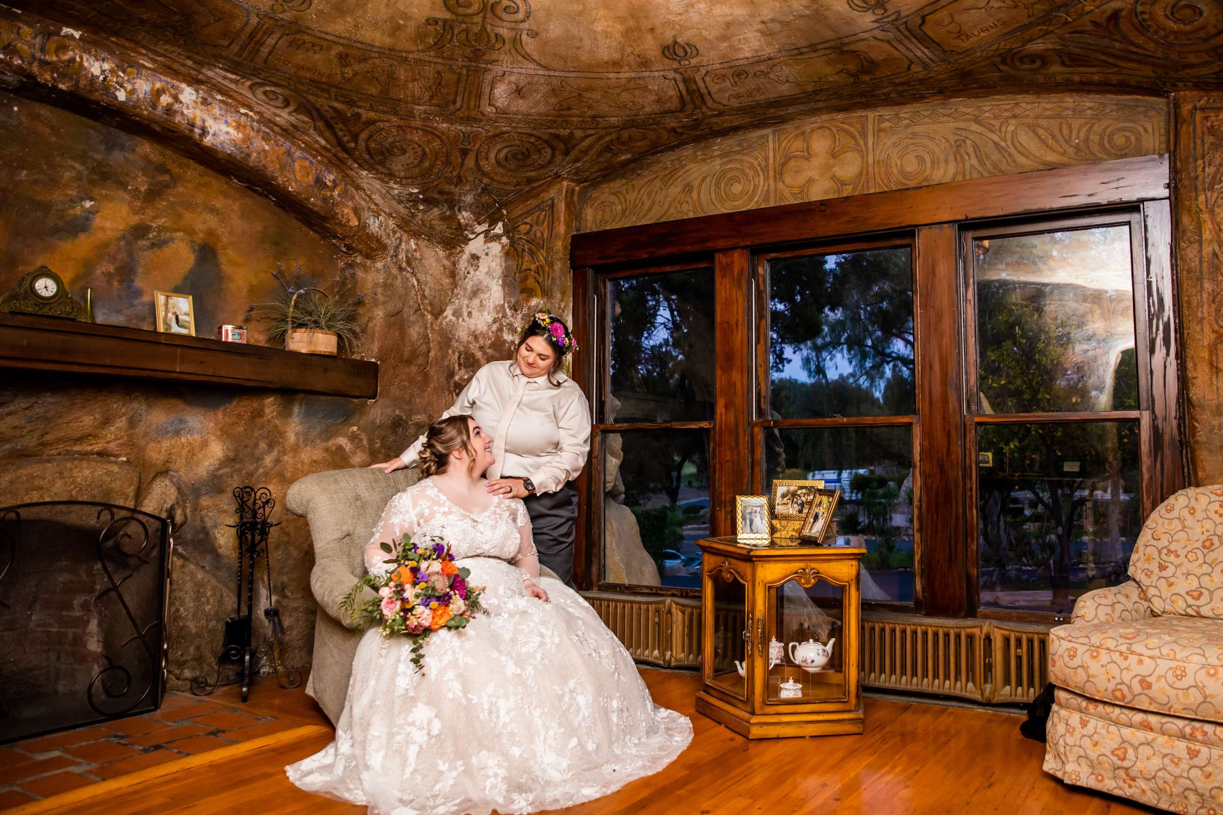 Mt Woodson Castle Wedding coordinated by Personal Touch Dining, Courtney and Aly Wedding Photo #132 by True Photography