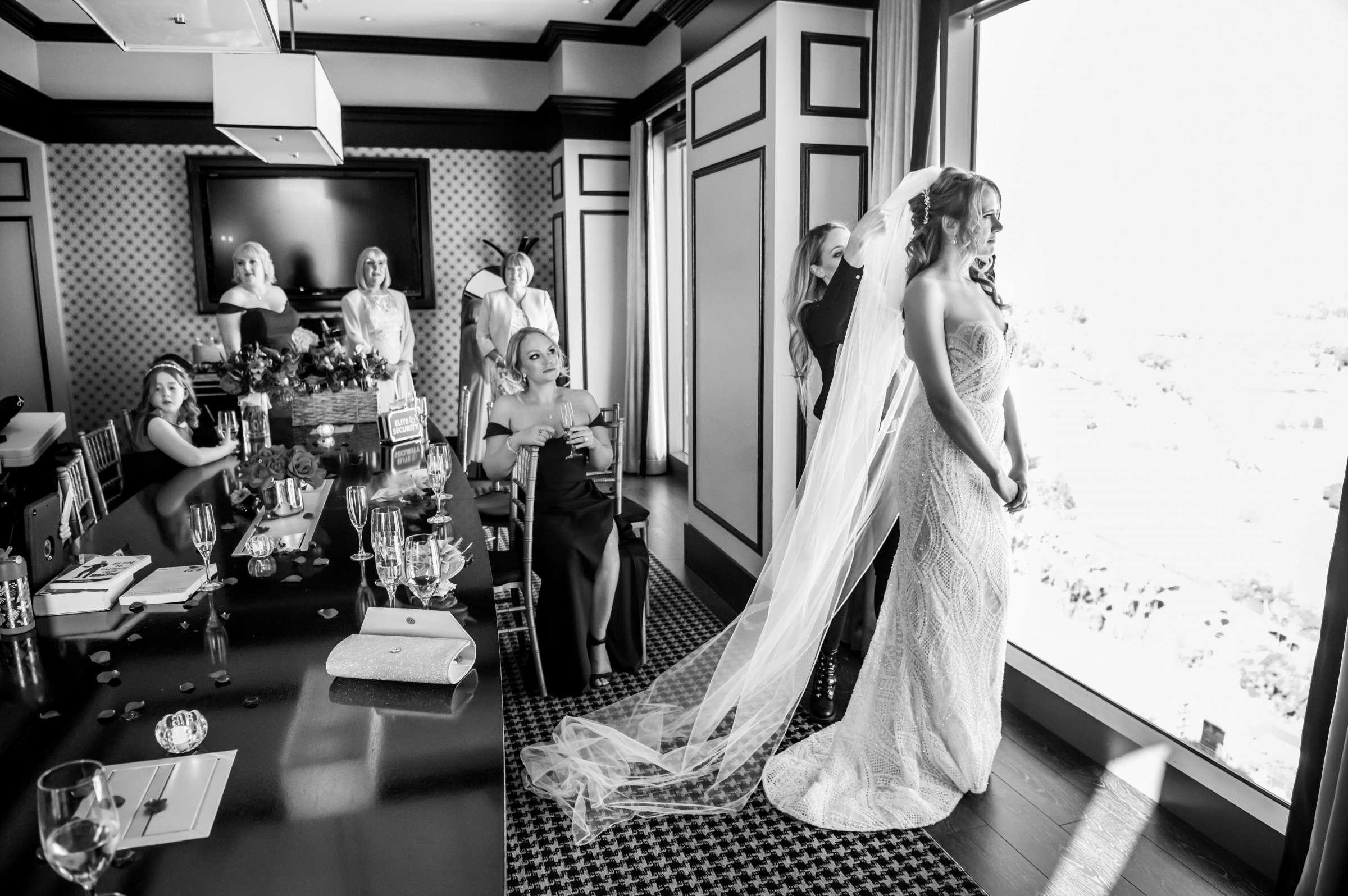 The University Club Atop Symphony Towers Wedding coordinated by Events Inspired SD, Sarah and Joseph Wedding Photo #33 by True Photography
