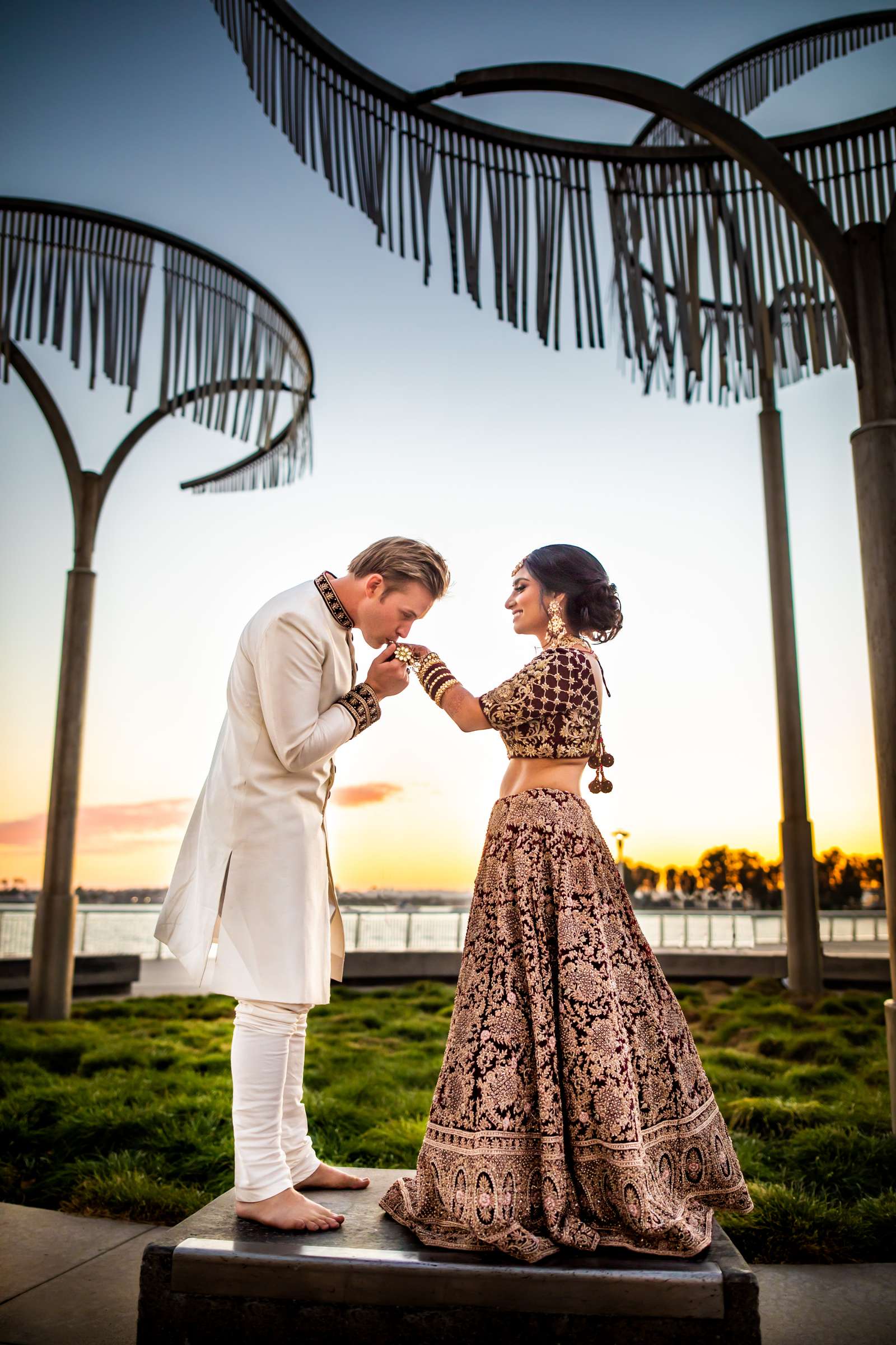 Hilton San Diego Bayfront Wedding coordinated by Reva Event, Shivani and Joey Wedding Photo #4 by True Photography