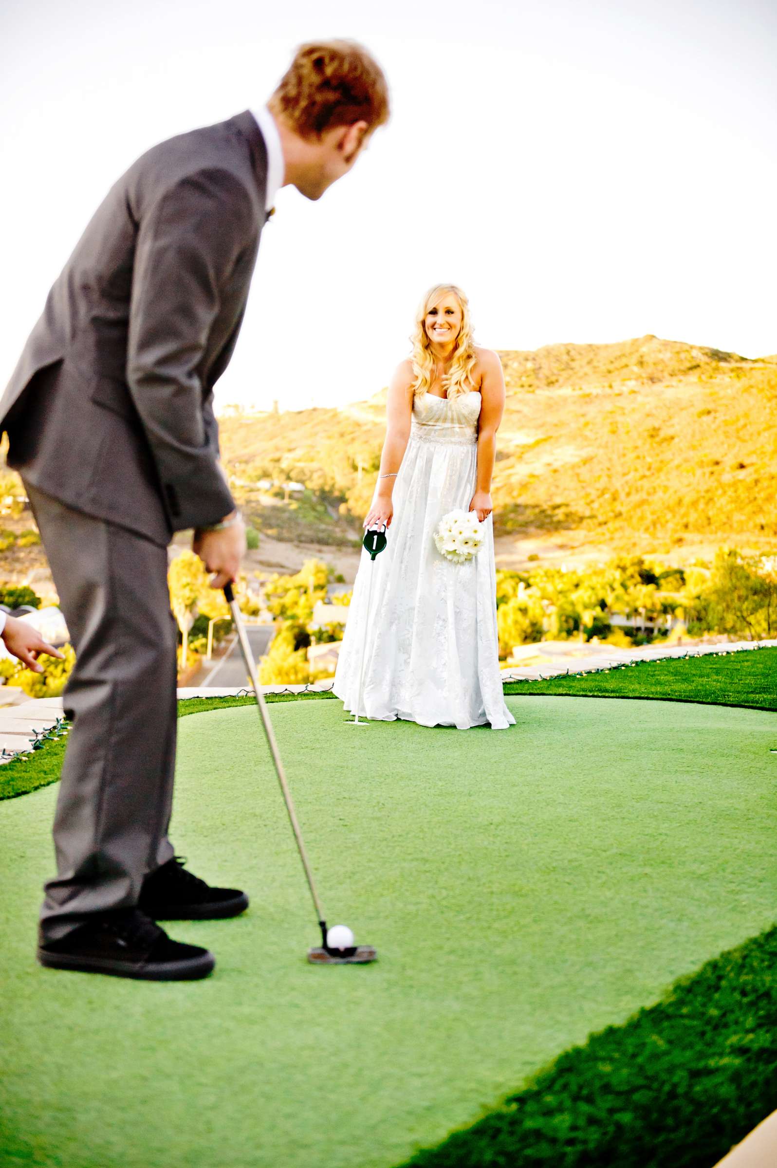 Golf Course at Wedding, Megan and Wade Wedding Photo #18 by True Photography