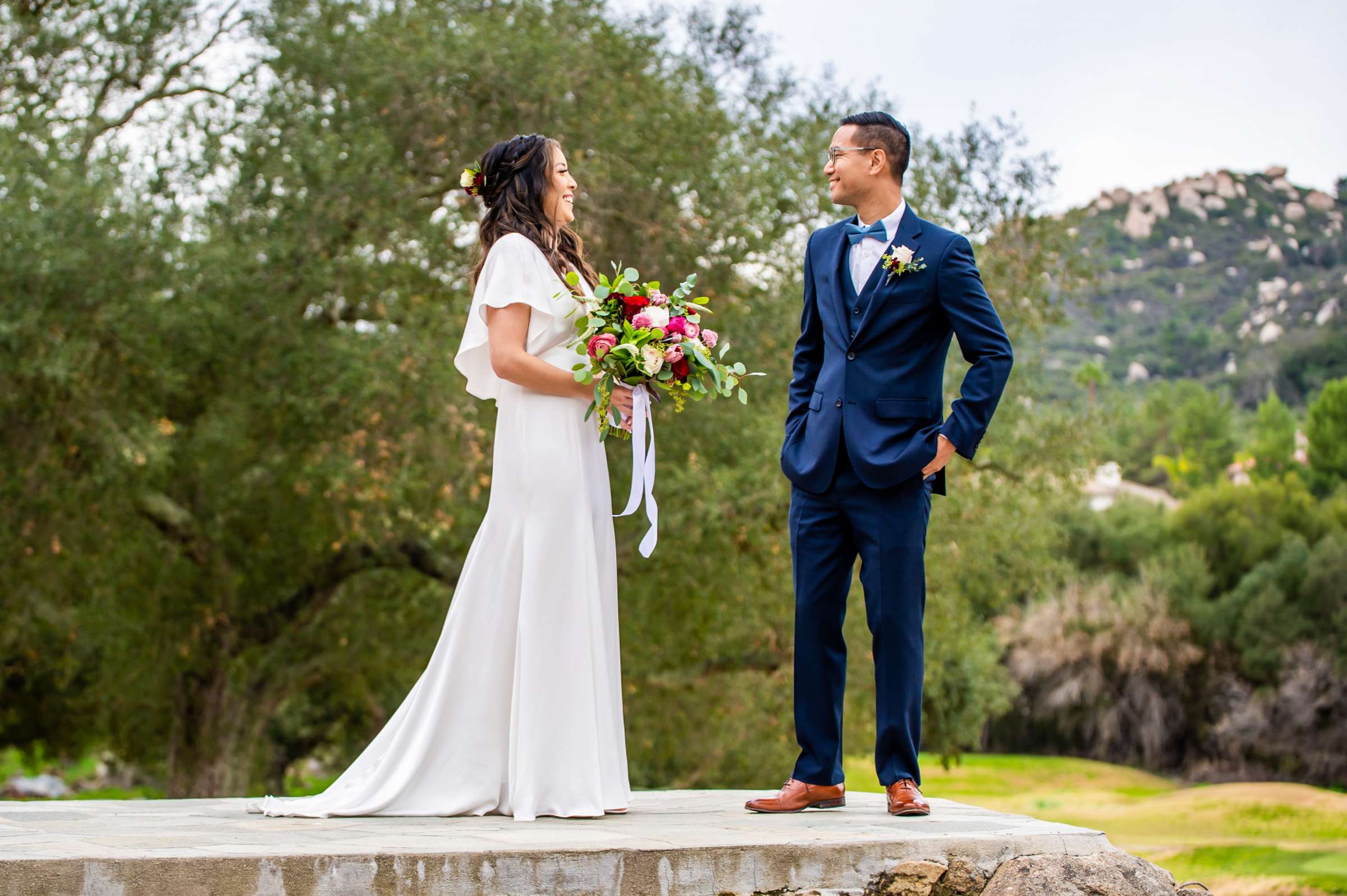 Mt Woodson Castle Wedding coordinated by Personal Touch Dining, Rebecca and Philip Wedding Photo #27 by True Photography
