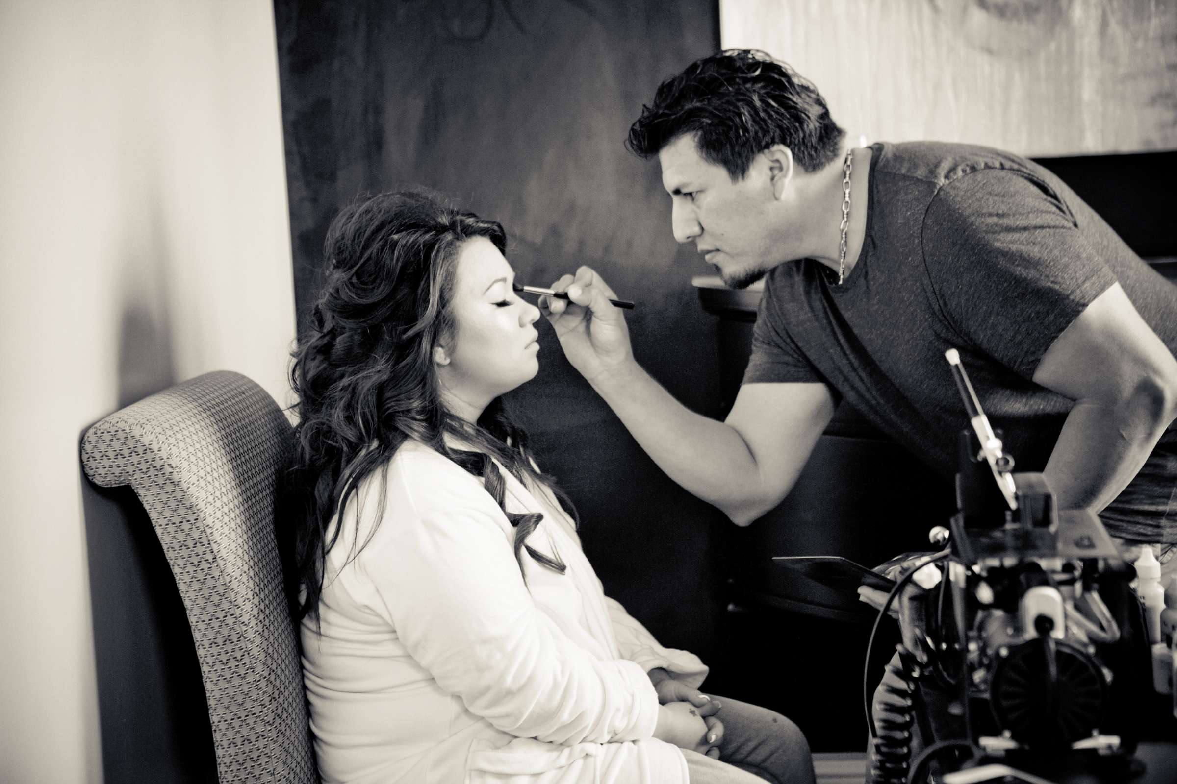 Makeup at US Grant Wedding coordinated by Emily Smiley, Amber and Josh Wedding Photo #83085 by True Photography