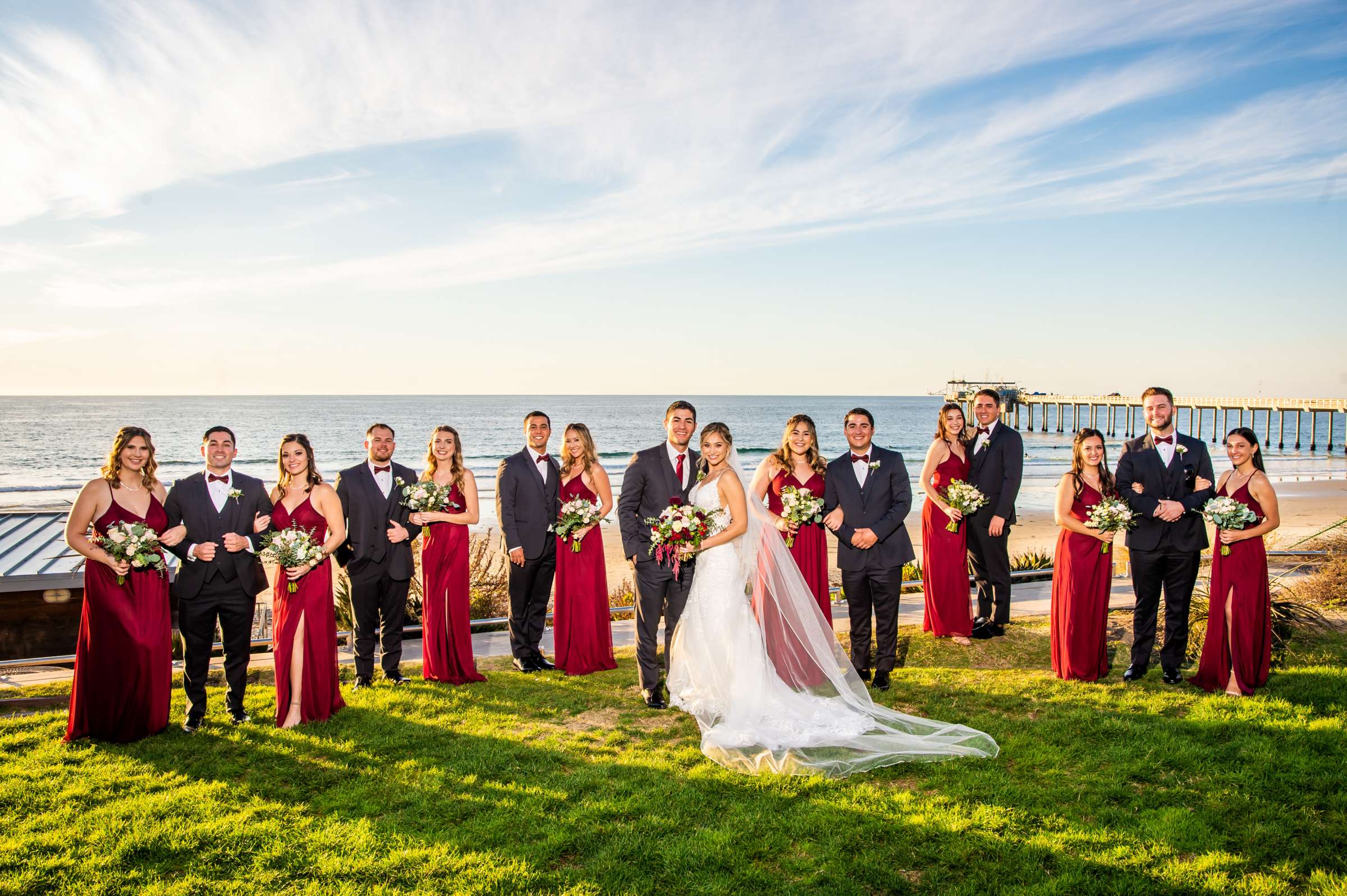 Scripps Seaside Forum Wedding coordinated by The Abbey Catering, Jaclyn and Tyler Wedding Photo #74 by True Photography