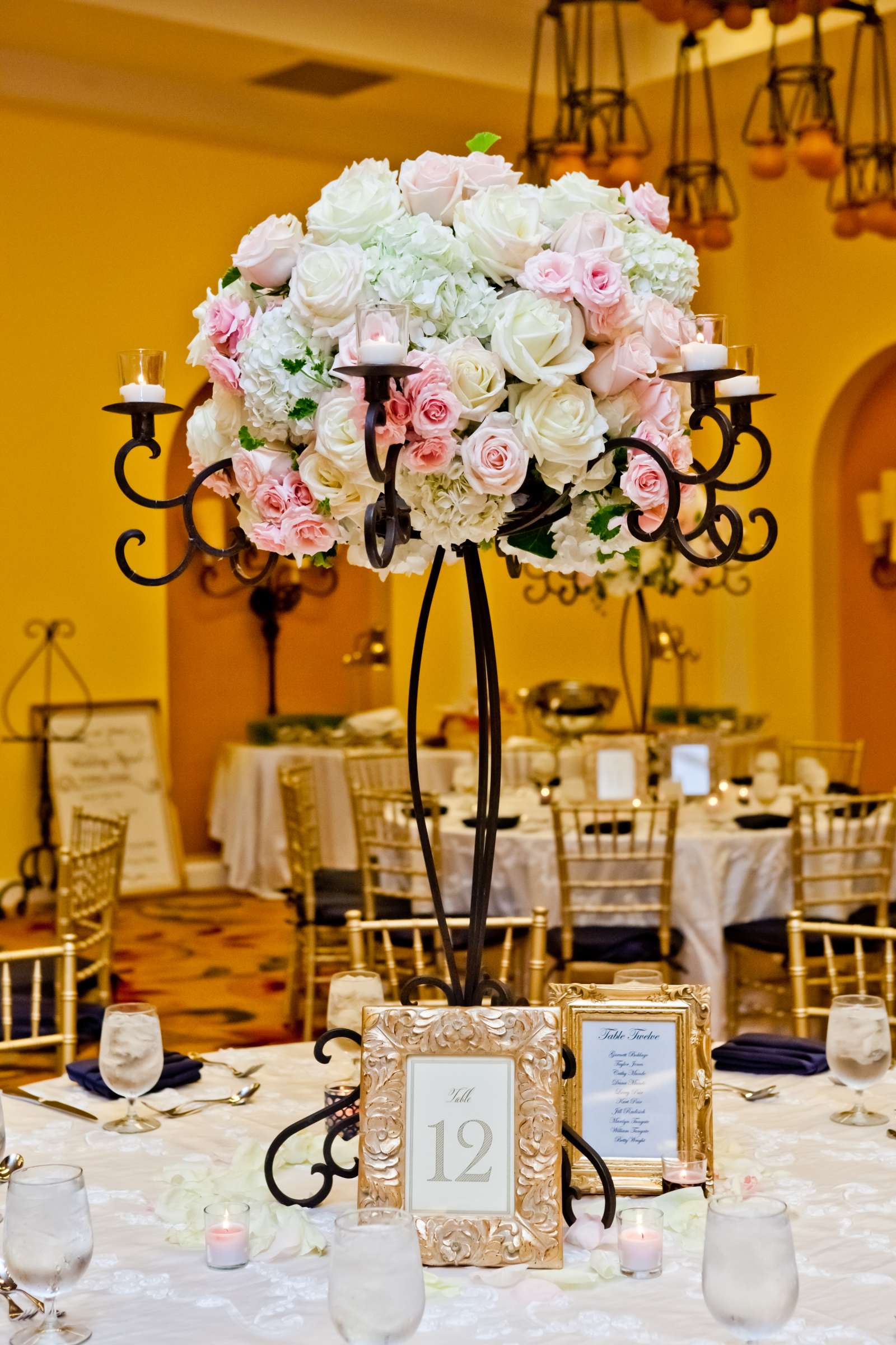 Centerpieces at Estancia Wedding coordinated by Victoria Weddings & Events, Lisa and Jared Wedding Photo #95302 by True Photography