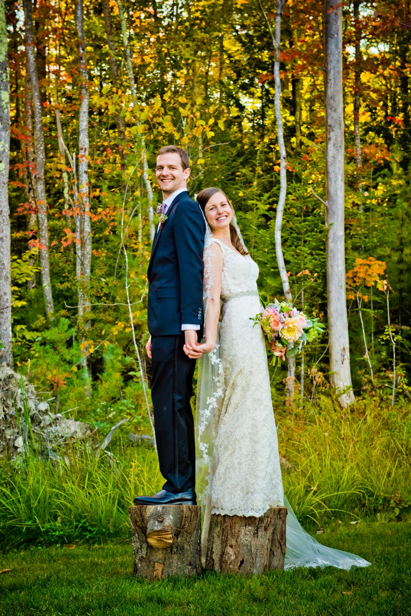 Forest at Barn at Flanagan Farms Wedding coordinated by A Family Affair, Colleen and Russell Wedding Photo #5 by True Photography