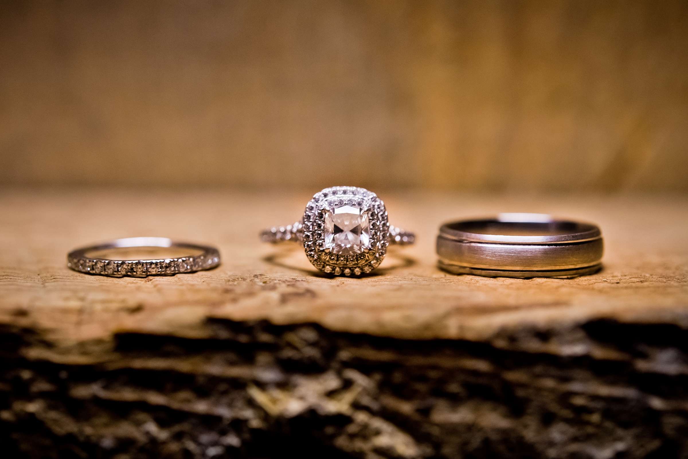 Rings at Barn at Flanagan Farms Wedding coordinated by A Family Affair, Colleen and Russell Wedding Photo #22 by True Photography