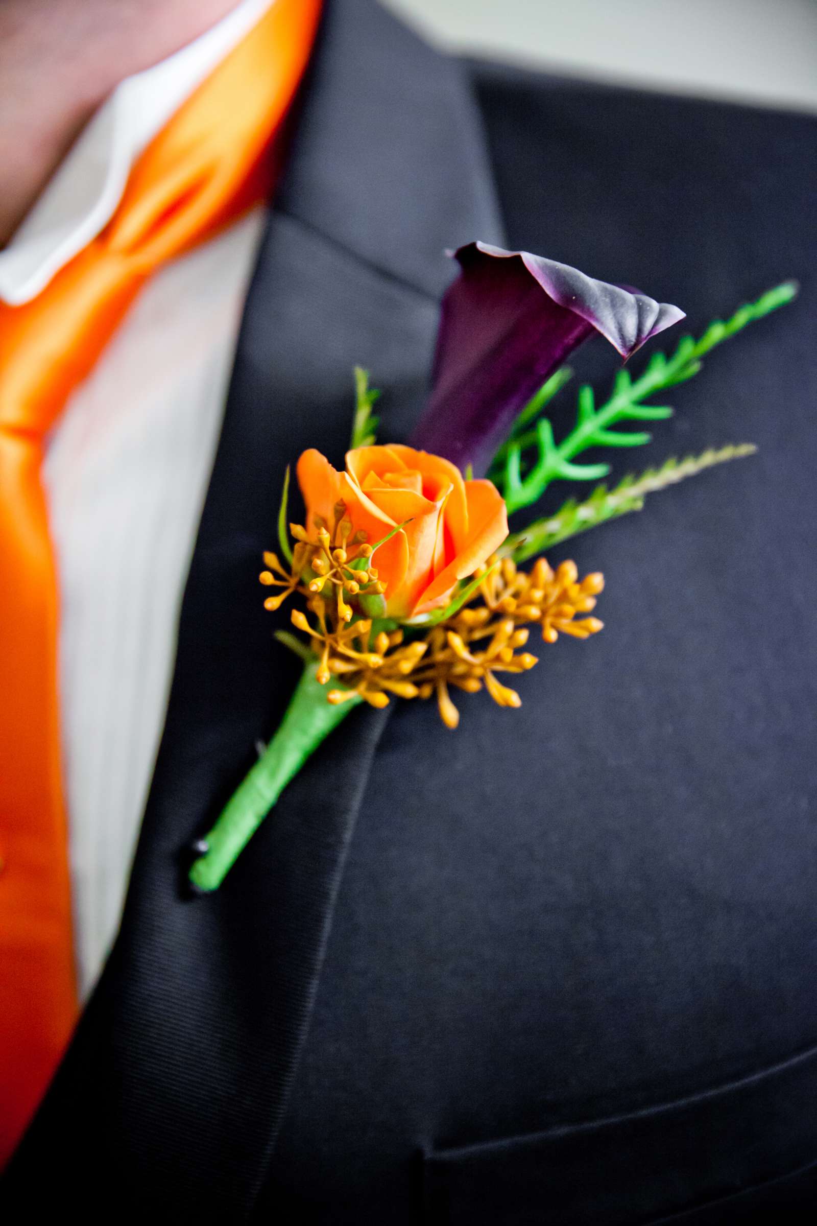 boutonnière at Wedding, Danielle and Michael Wedding Photo #20 by True Photography