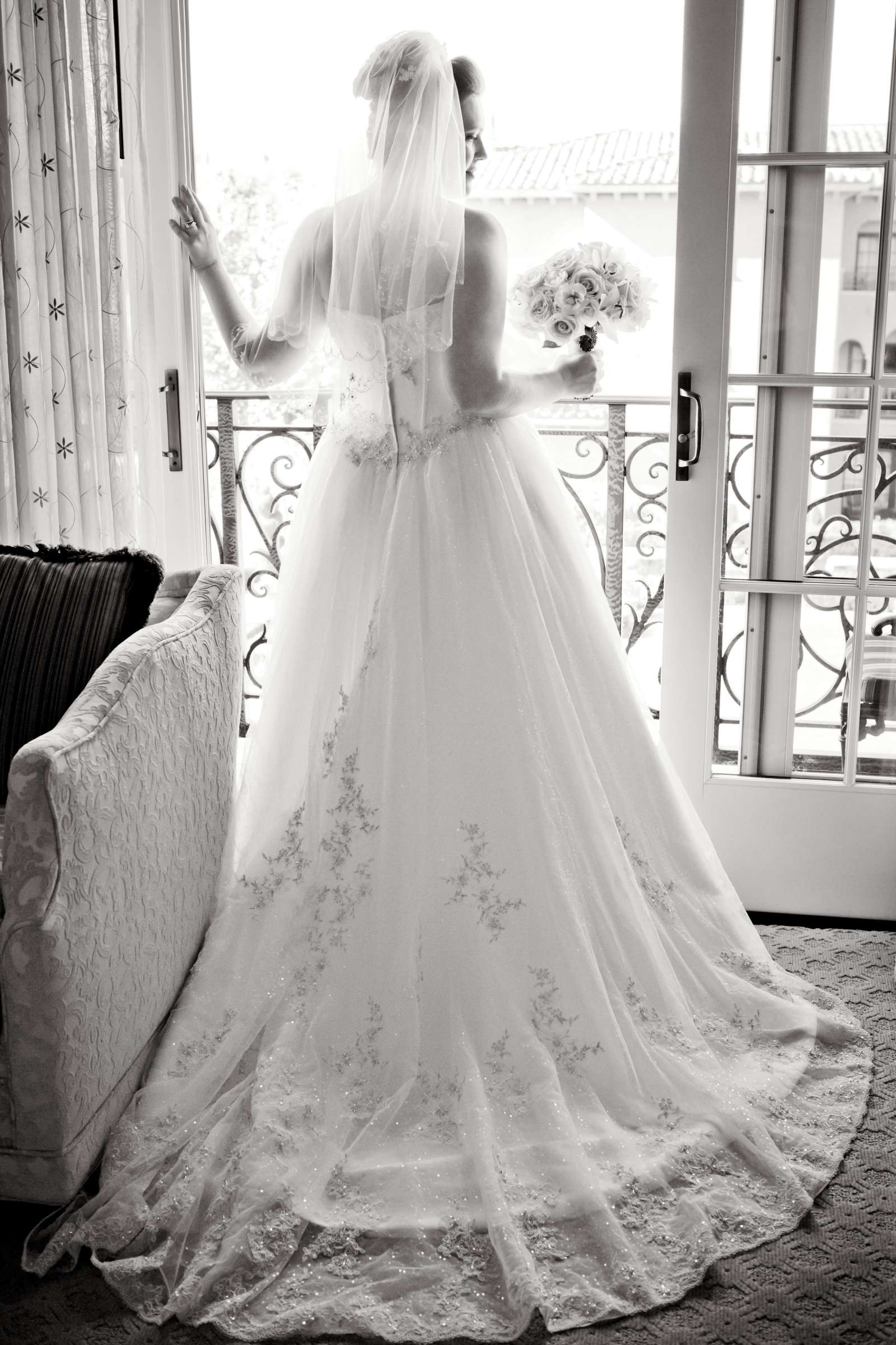 Wedding Dress at Fairmont Grand Del Mar Wedding coordinated by Details Defined, Jennifer and Jason Wedding Photo #114115 by True Photography