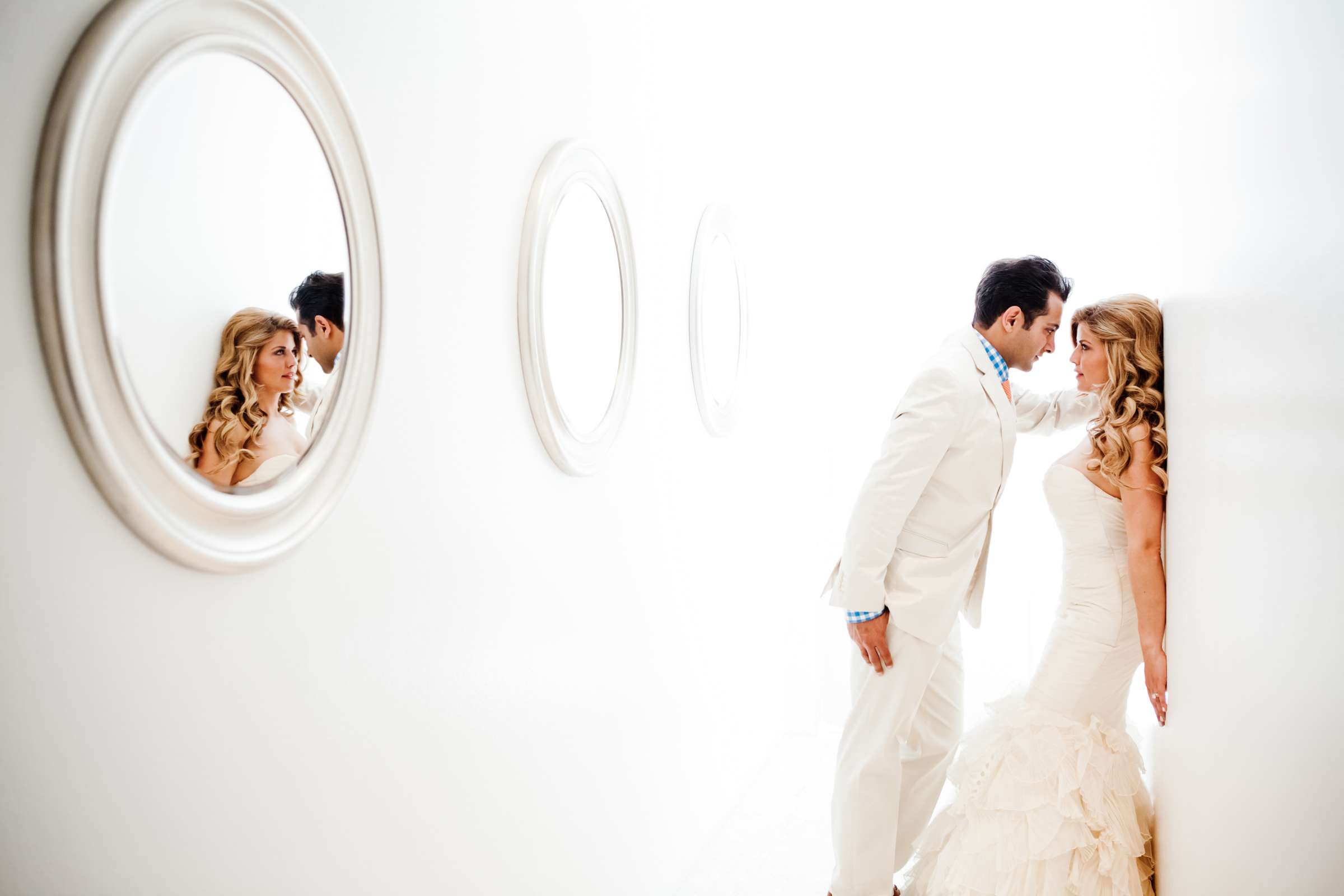 Reflection, Stylized Portrait, Photographers Favorite at Wedding, Holly and Amir Wedding Photo #2 by True Photography