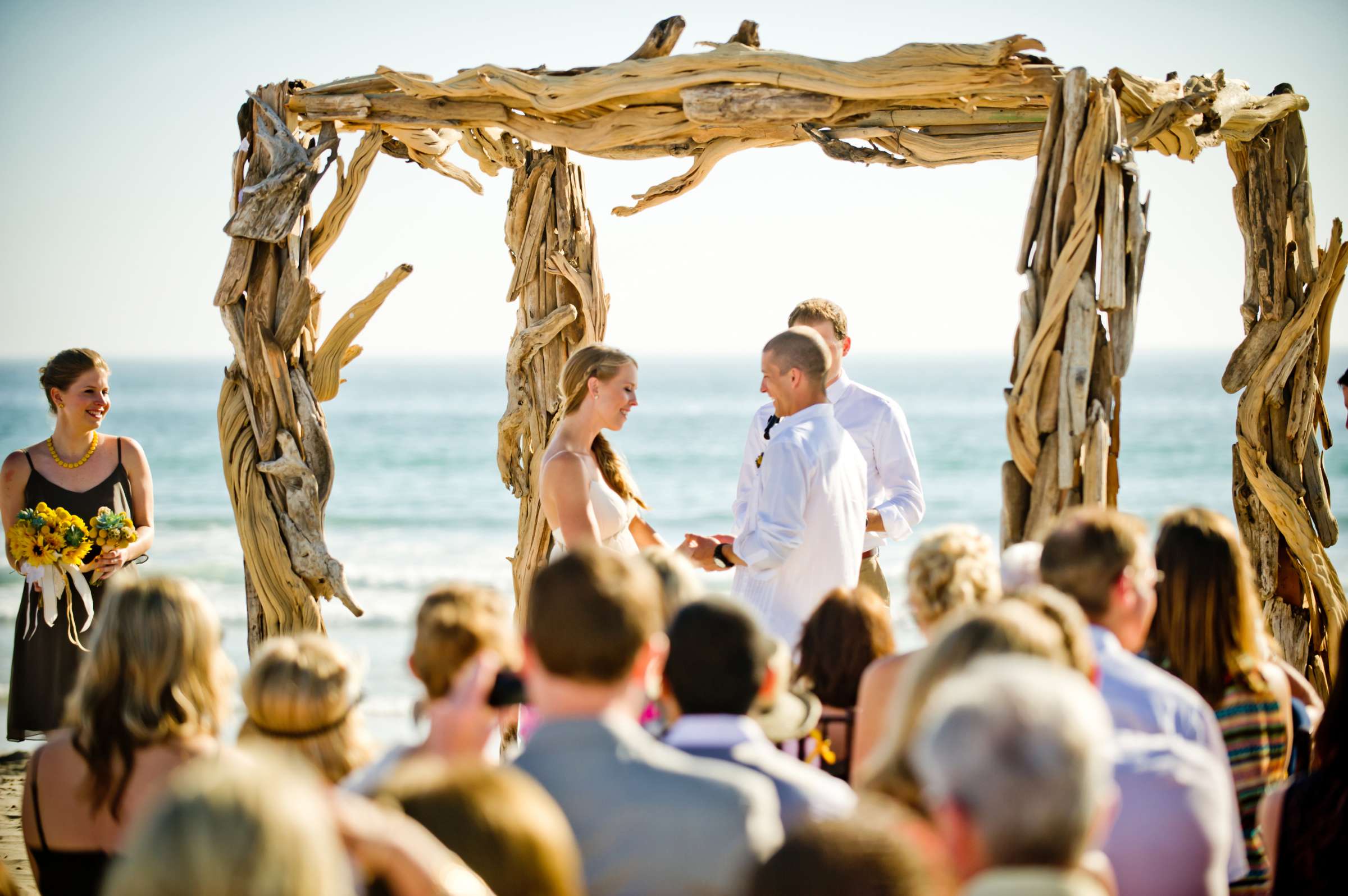Beach at California State Beaches Wedding coordinated by Pink Papaya, Mallory and Sean Wedding Photo #10 by True Photography