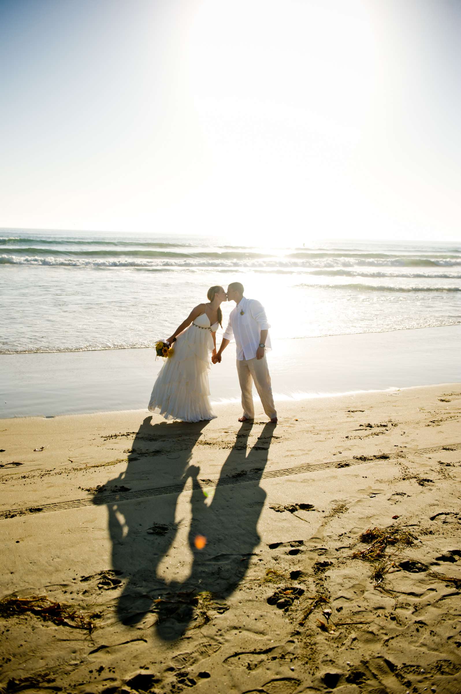Romantic moment at California State Beaches Wedding coordinated by Pink Papaya, Mallory and Sean Wedding Photo #18 by True Photography