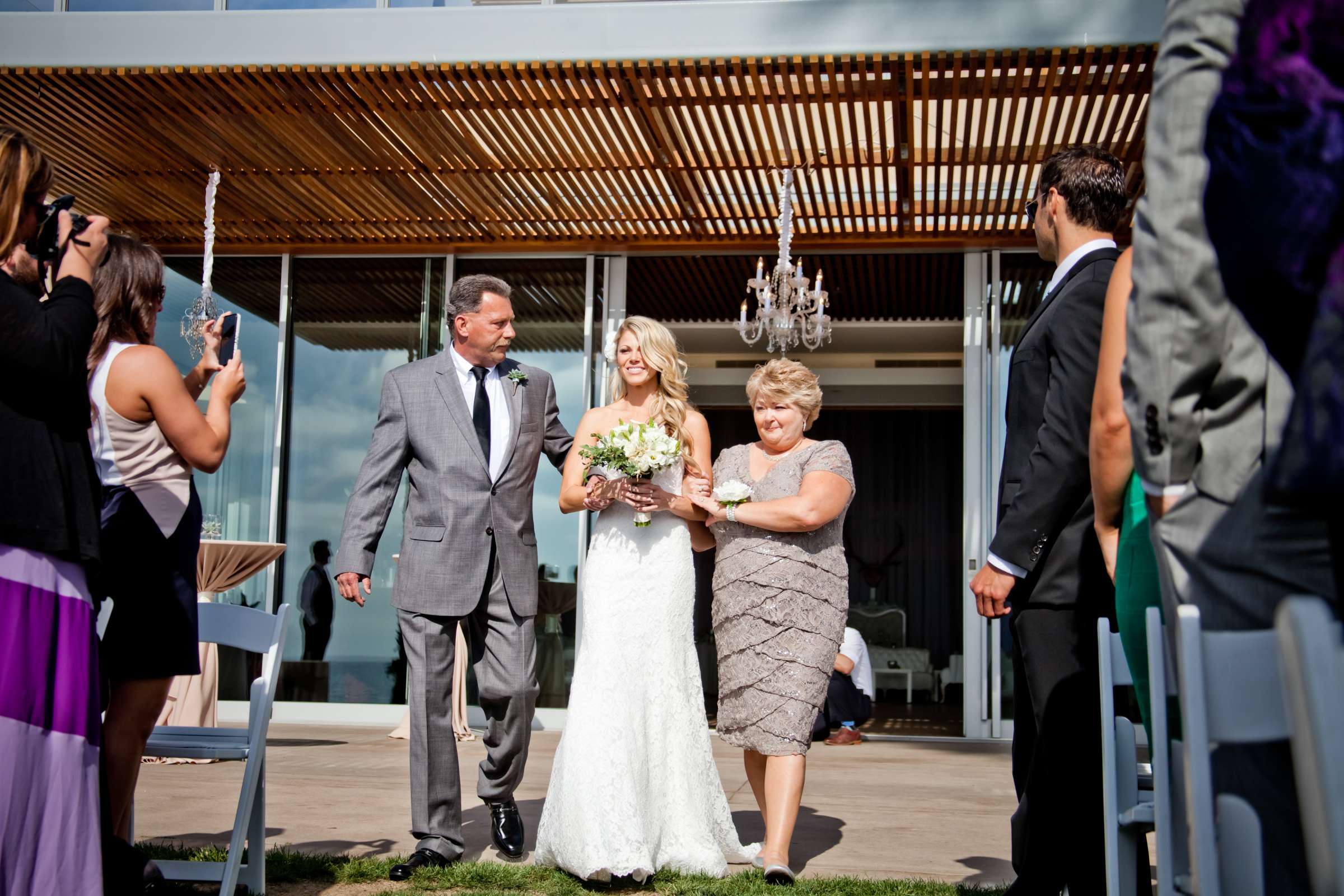 Scripps Seaside Forum Wedding coordinated by Carmin Designs, Kelly and Jodie Wedding Photo #31 by True Photography