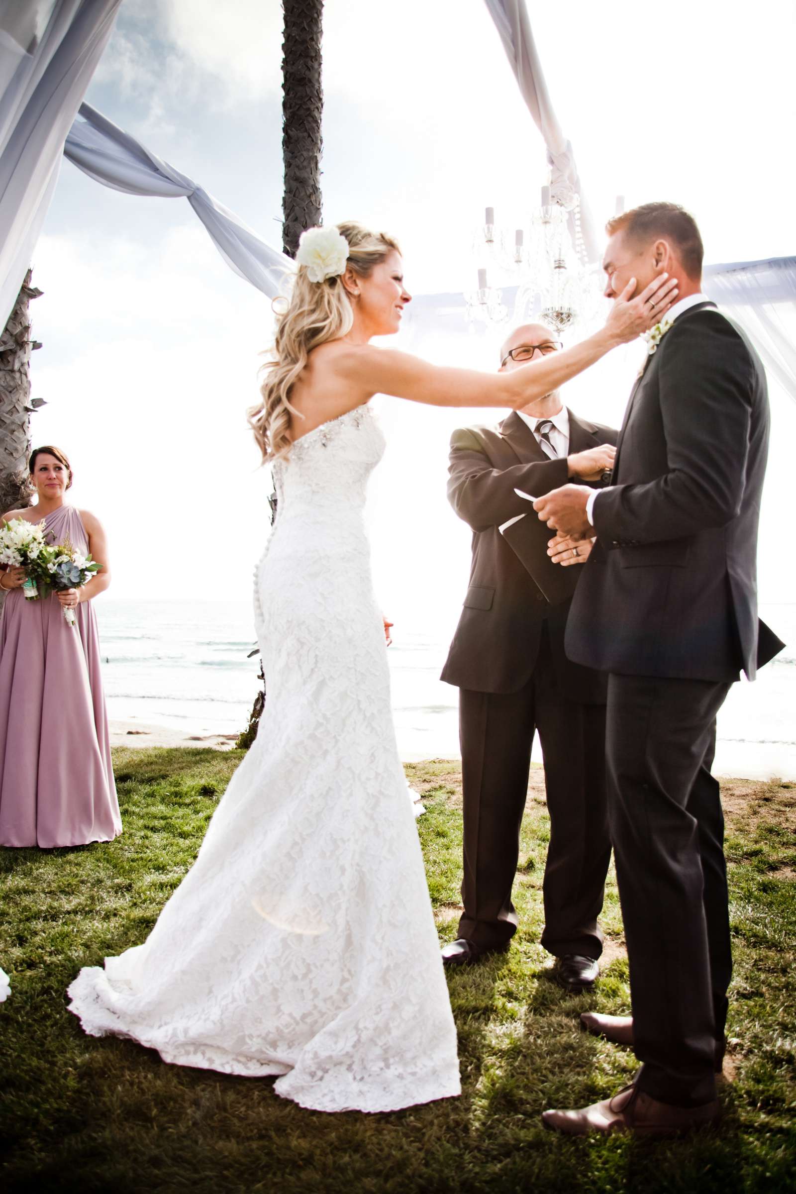 Scripps Seaside Forum Wedding coordinated by Carmin Designs, Kelly and Jodie Wedding Photo #33 by True Photography