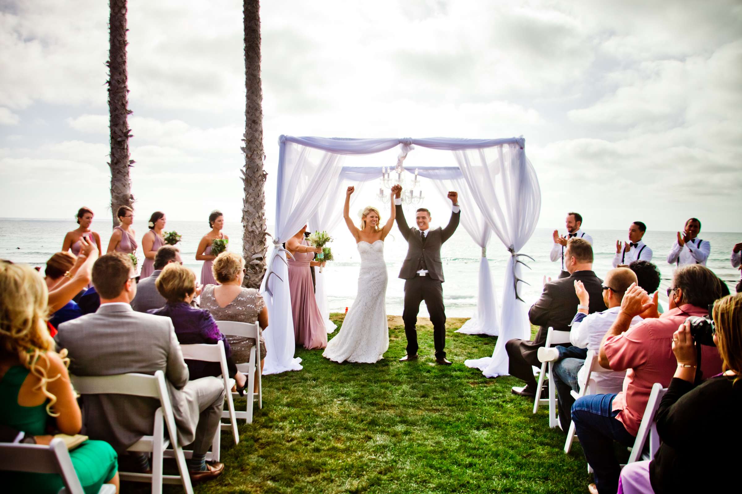Scripps Seaside Forum Wedding coordinated by Carmin Designs, Kelly and Jodie Wedding Photo #35 by True Photography