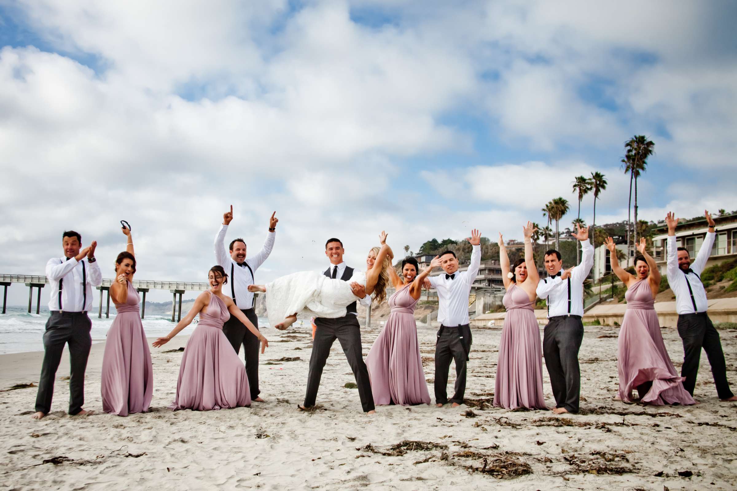 Scripps Seaside Forum Wedding coordinated by Carmin Designs, Kelly and Jodie Wedding Photo #40 by True Photography