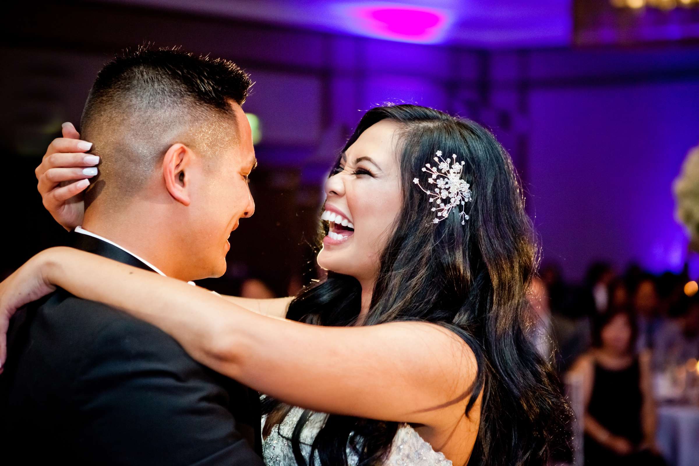 Emotional moment at The Westin San Diego Wedding coordinated by Alison Howard Events, Sheila and Jason Wedding Photo #38 by True Photography