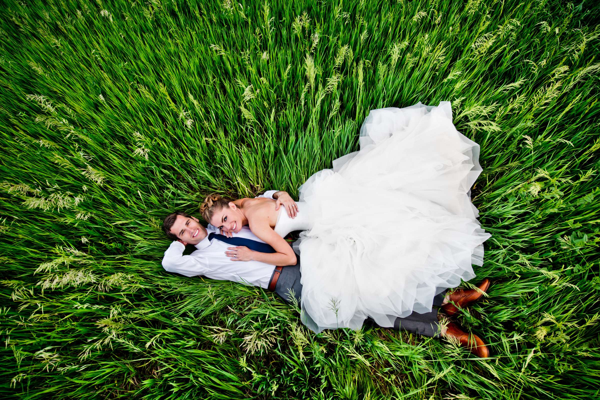 Stylized Portrait, In a Field, Photographers Favorite at Denver Botanic Gardens at Chatfield Wedding coordinated by Revel and Bloom, Sandra and Craig Wedding Photo #2 by True Photography