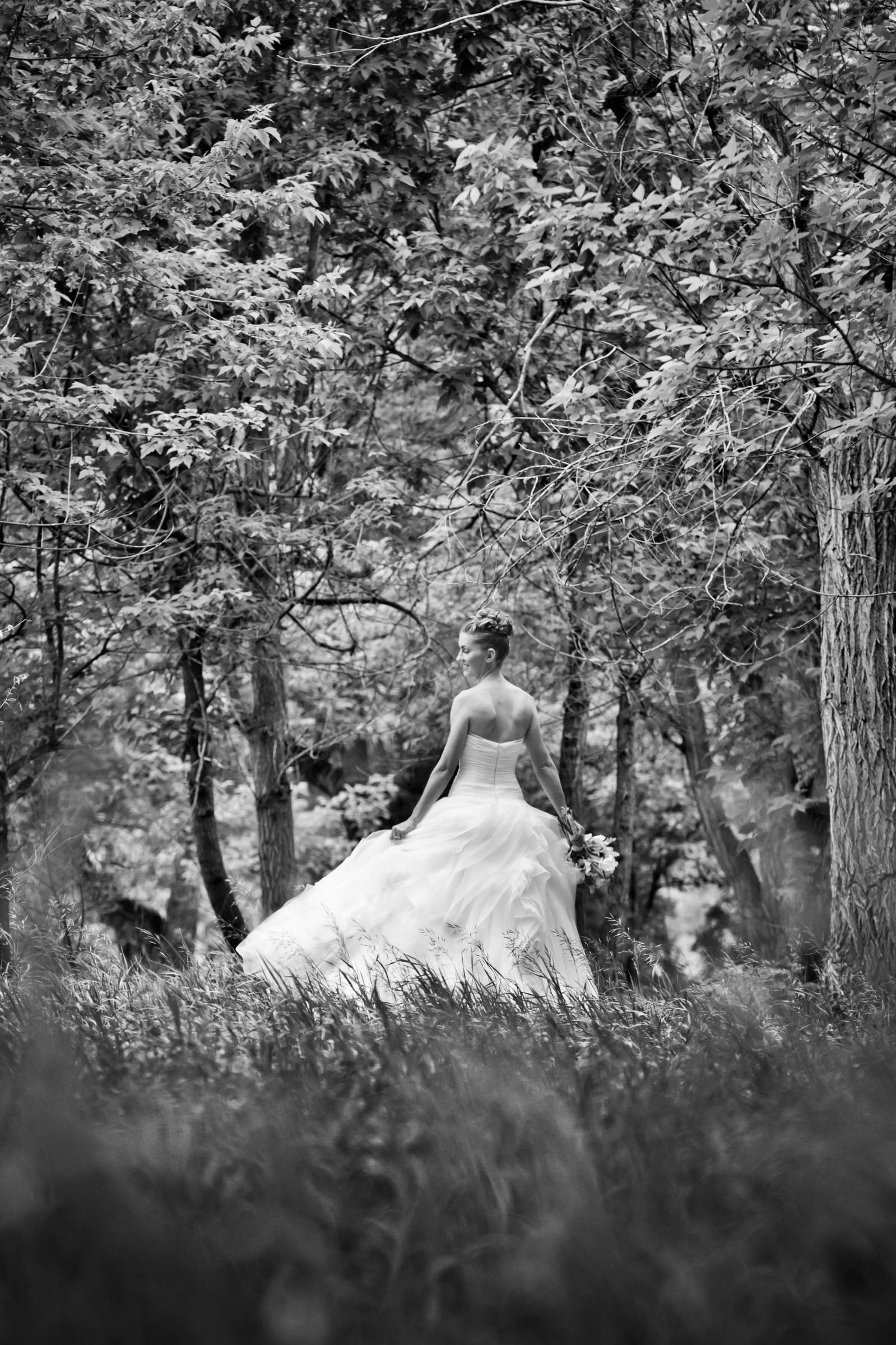 Forest, Stylized Portrait at Denver Botanic Gardens at Chatfield Wedding coordinated by Revel and Bloom, Sandra and Craig Wedding Photo #16 by True Photography
