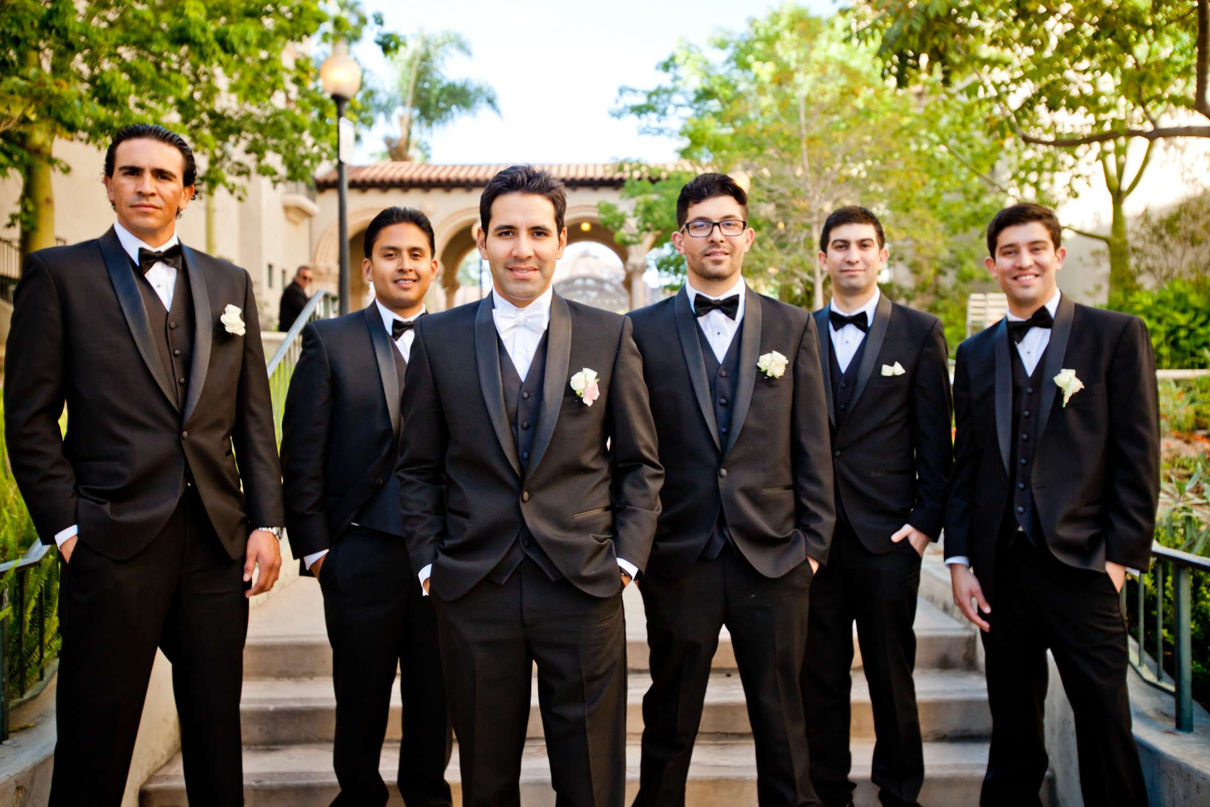 Groomsmen at The Prado Wedding coordinated by First Comes Love Weddings & Events, Denise and Marcos Wedding Photo #120640 by True Photography