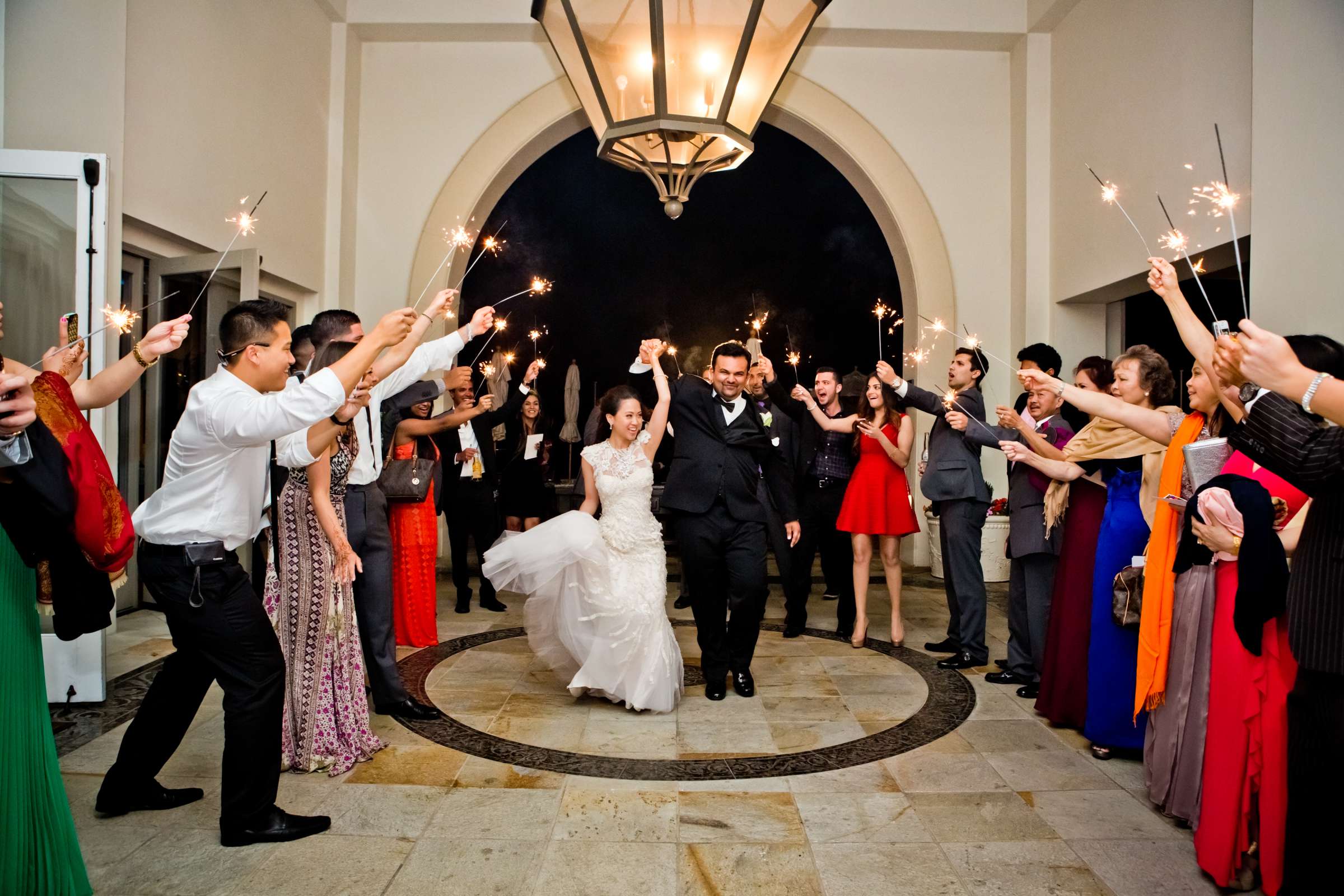 Sparklers at Wedding coordinated by Exquisite Events, Lynda and Mrunal Wedding Photo #120963 by True Photography