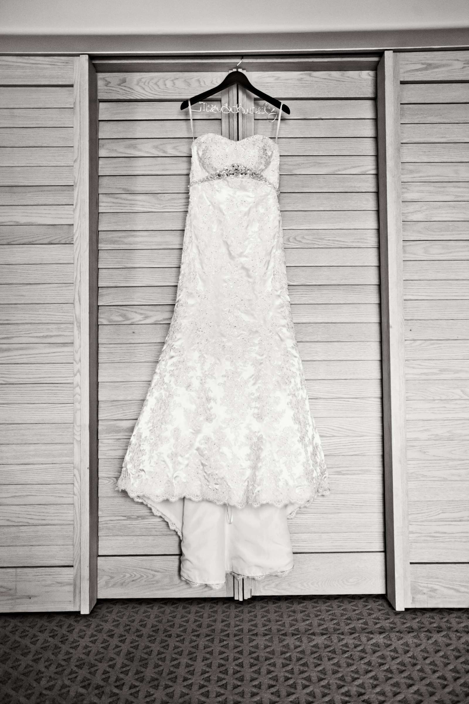 Wedding Dress at La Valencia Wedding coordinated by CBS Weddings, Adrienne and Jeff Wedding Photo #122713 by True Photography