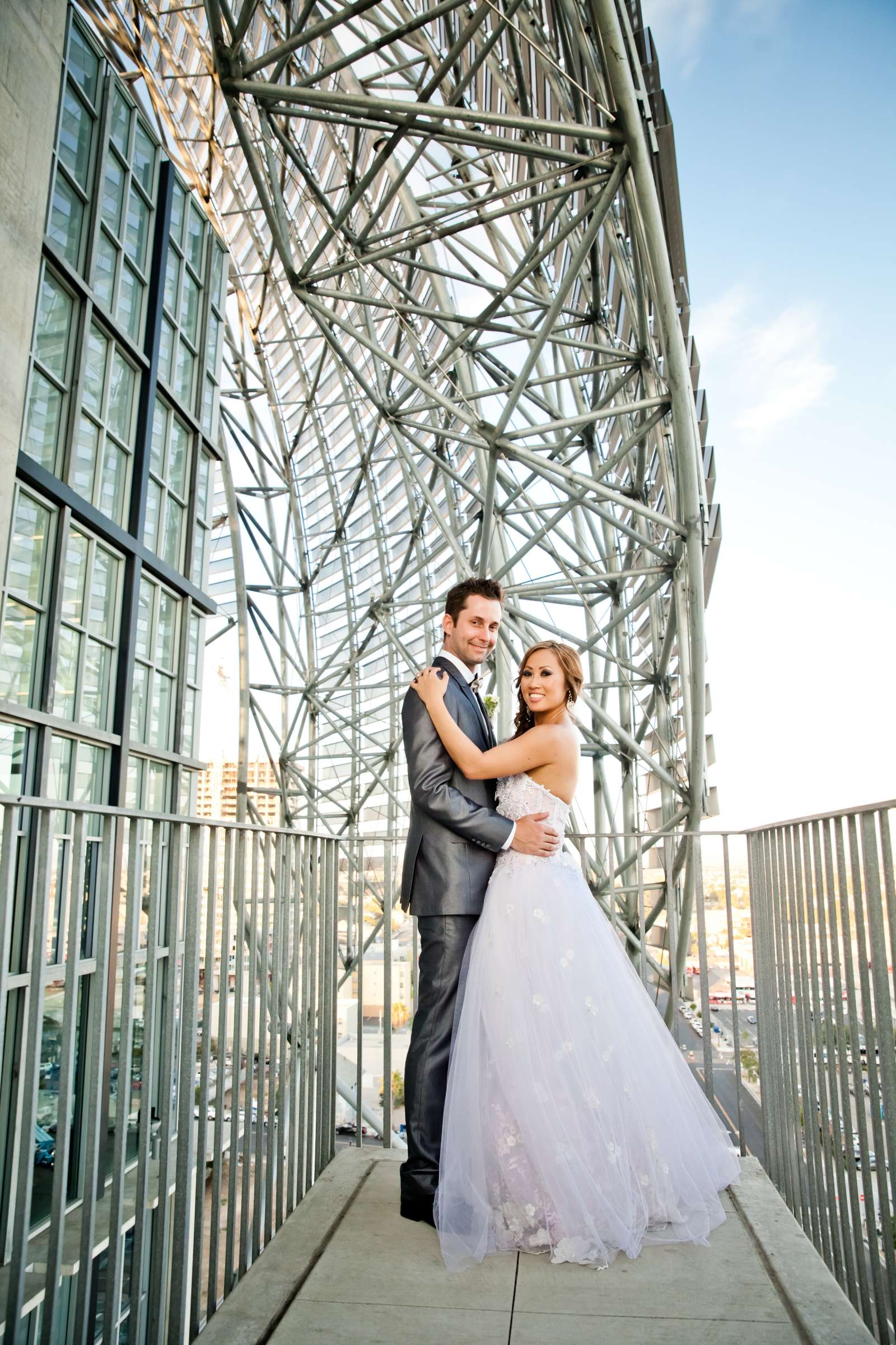 Formal Portrait, Urban Downtown at San Diego Central Library Wedding coordinated by Chic Reverie by Jenna, Ava and Joel Wedding Photo #4 by True Photography