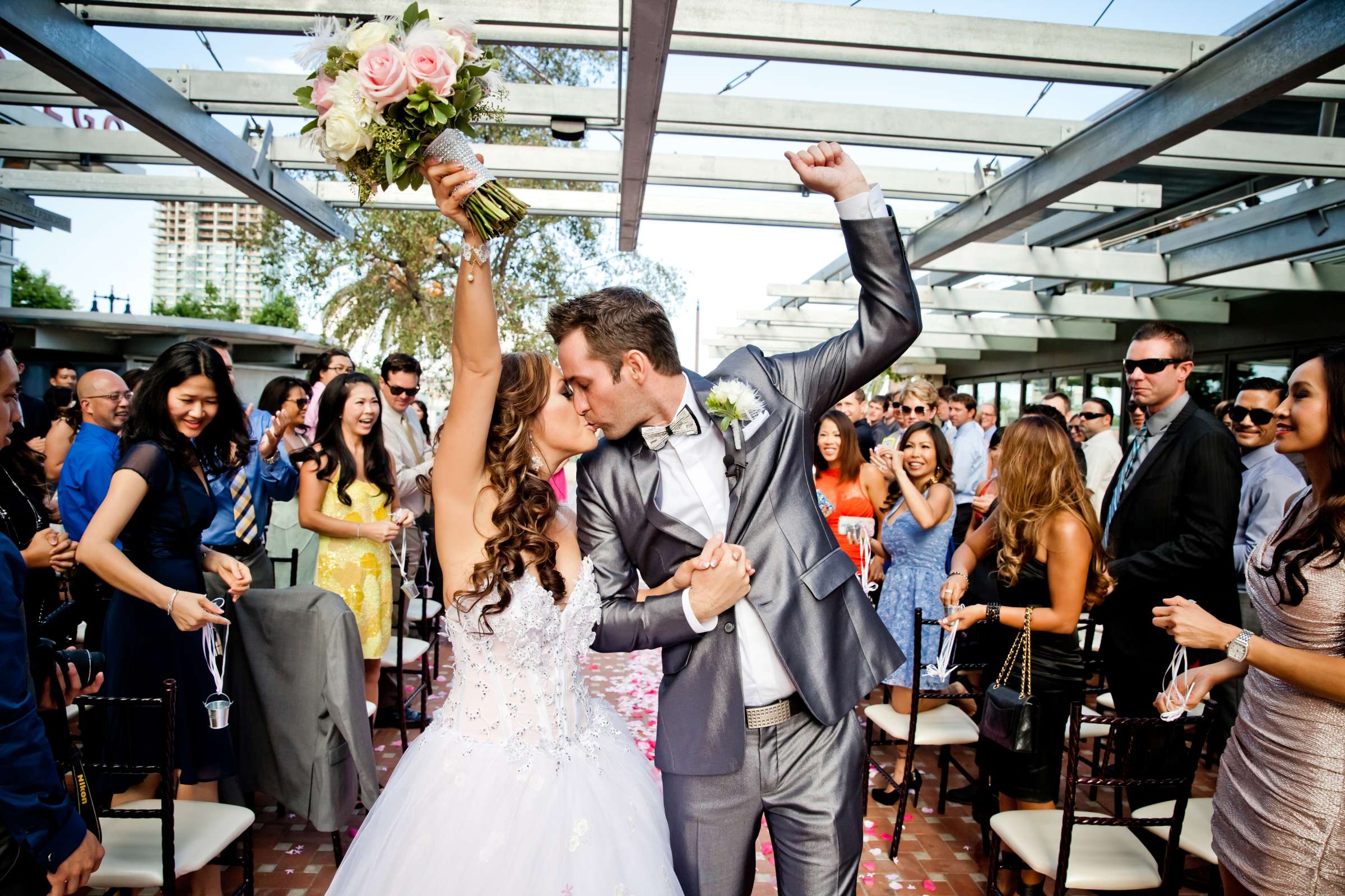 San Diego Central Library Wedding coordinated by Chic Reverie by Jenna, Ava and Joel Wedding Photo #43 by True Photography