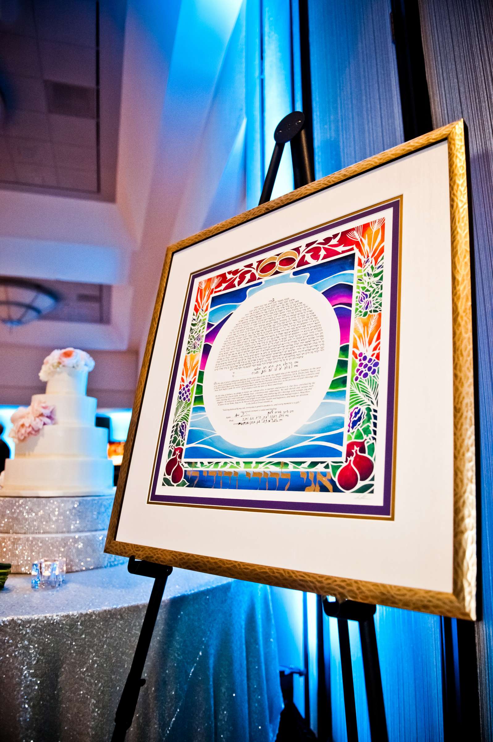 Ketubah at Marriott Marquis San Diego Marina Wedding coordinated by Victoria Weddings & Events, Rachel and Efrem Wedding Photo #123571 by True Photography
