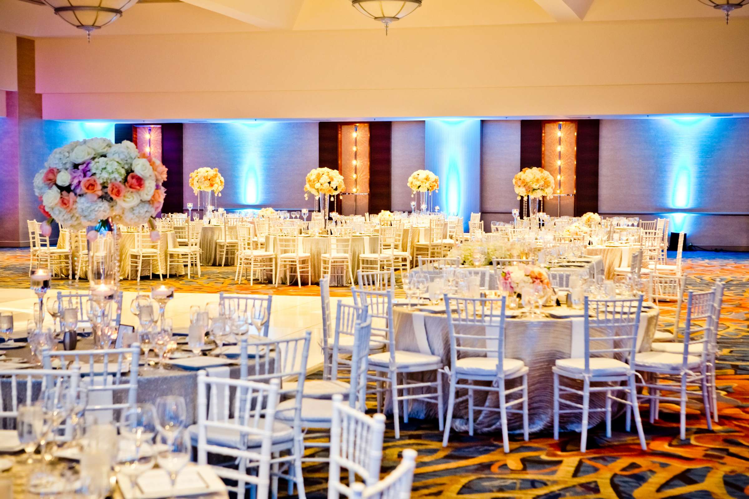 Table Shots at Marriott Marquis San Diego Marina Wedding coordinated by Victoria Weddings & Events, Rachel and Efrem Wedding Photo #123615 by True Photography