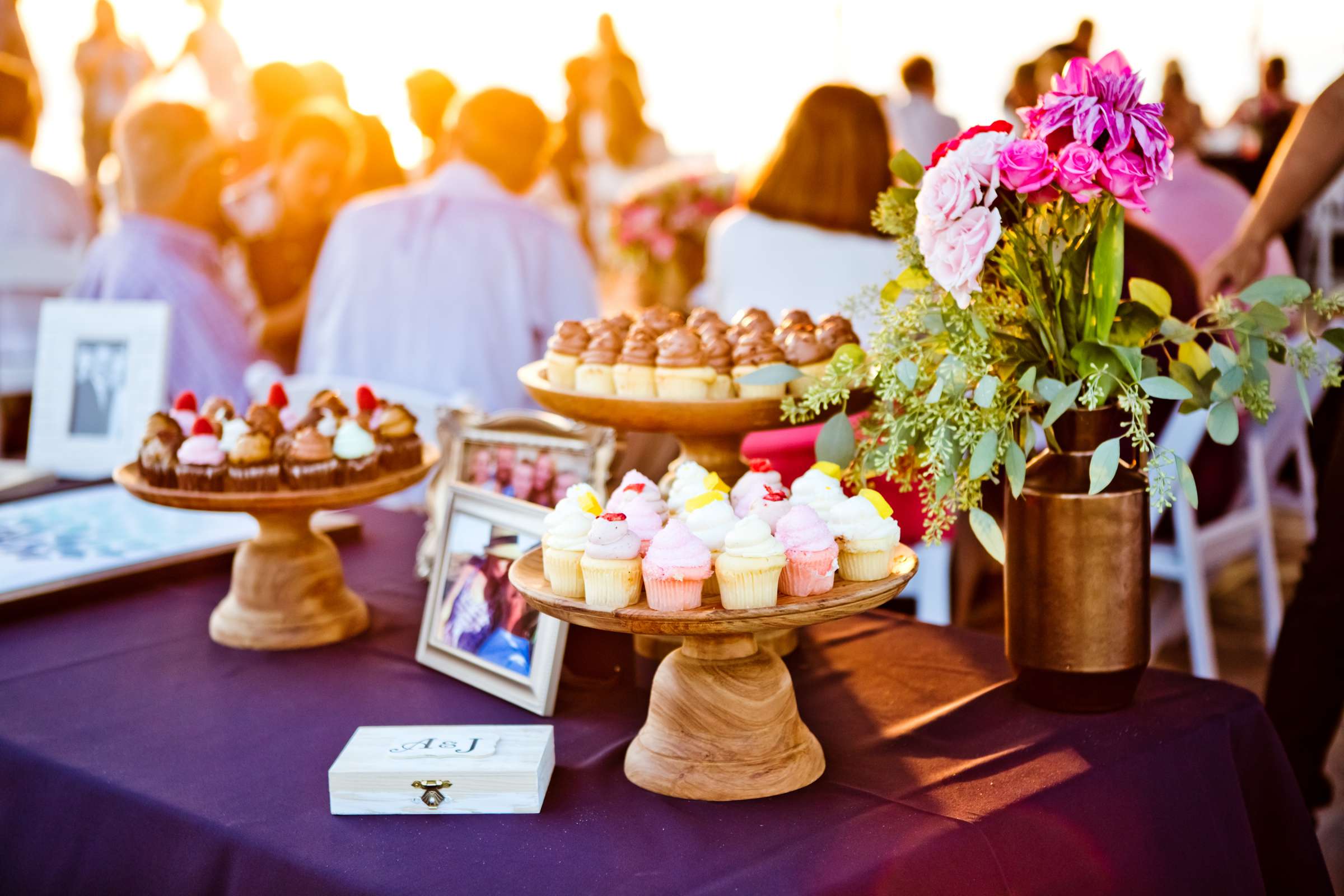 Dessert Table at California State Beaches Wedding, Ashly and John Wedding Photo #67 by True Photography