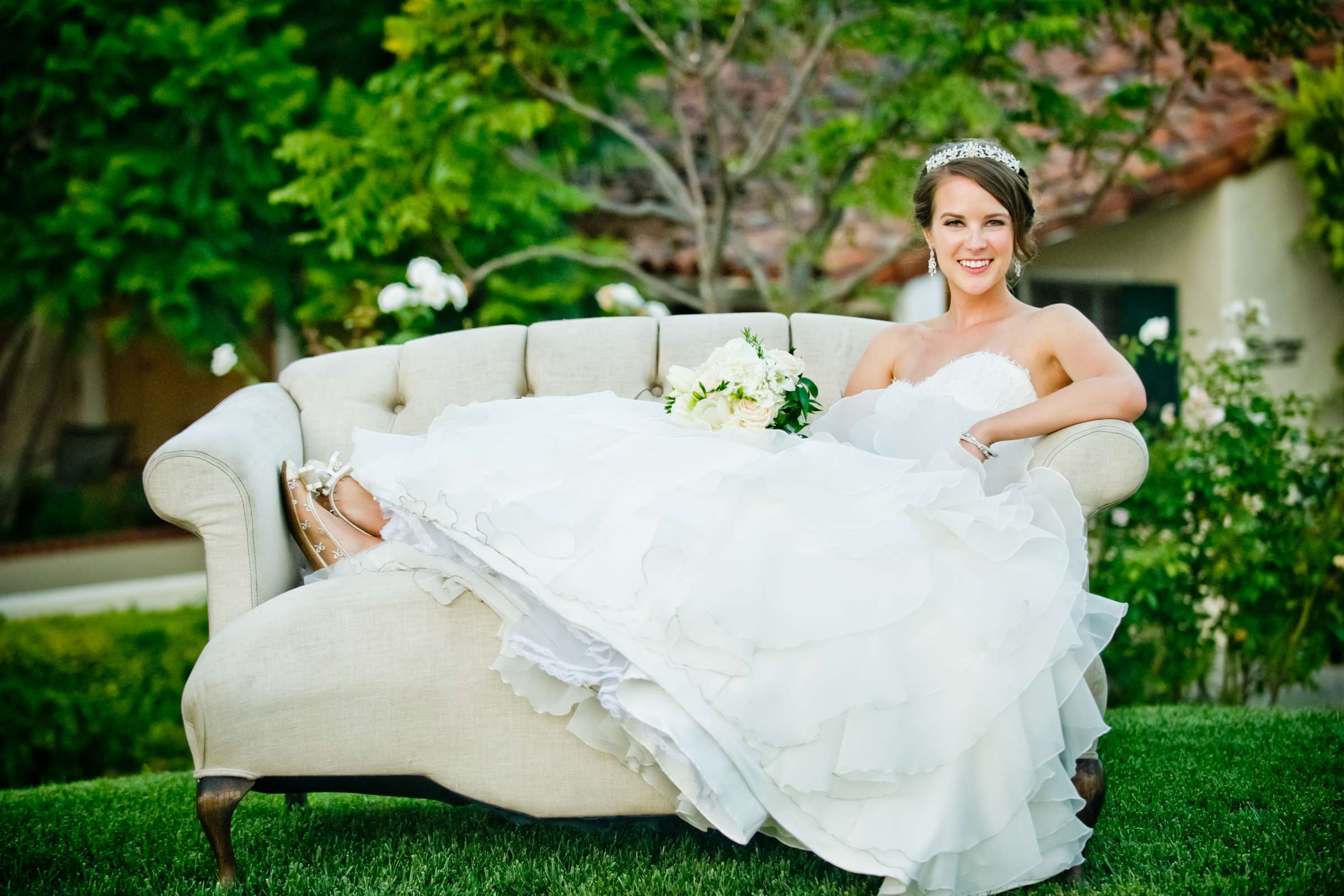 The Inn at Rancho Santa Fe Wedding coordinated by CZ Events, Michelle and Hyatt Wedding Photo #4 by True Photography