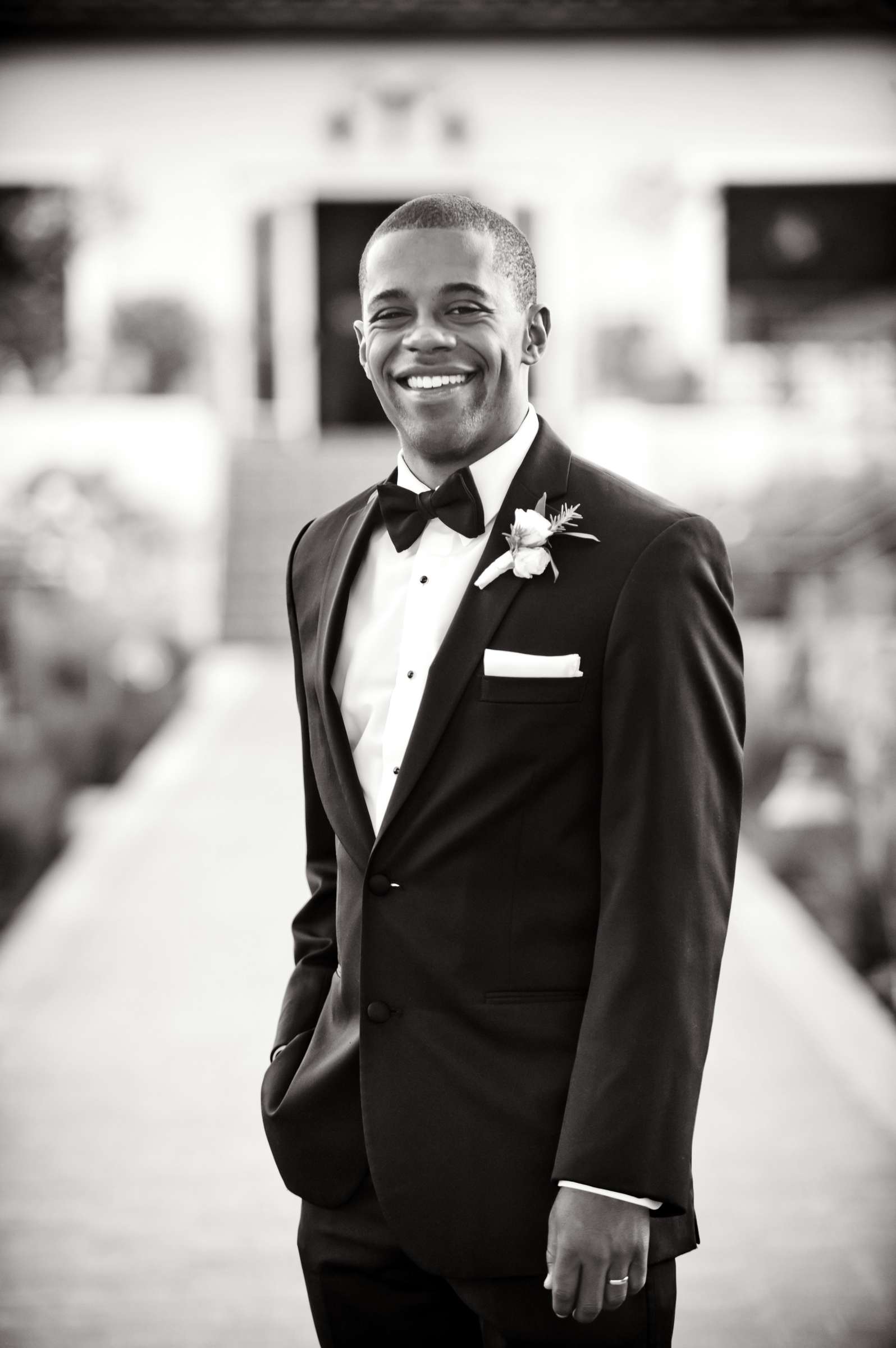 Groom at The Inn at Rancho Santa Fe Wedding coordinated by CZ Events, Michelle and Hyatt Wedding Photo #5 by True Photography