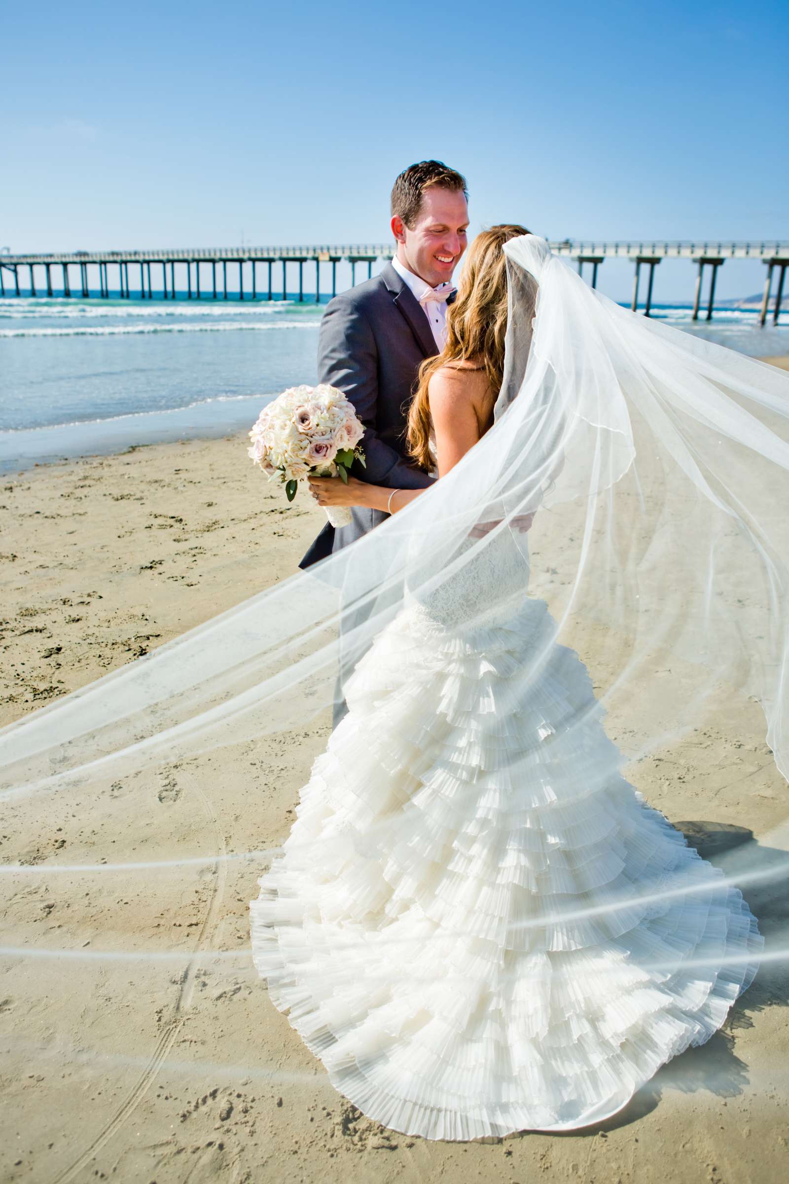 Beach at Scripps Seaside Forum Wedding coordinated by EverAfter Events, Cecilia and Dan Wedding Photo #127813 by True Photography