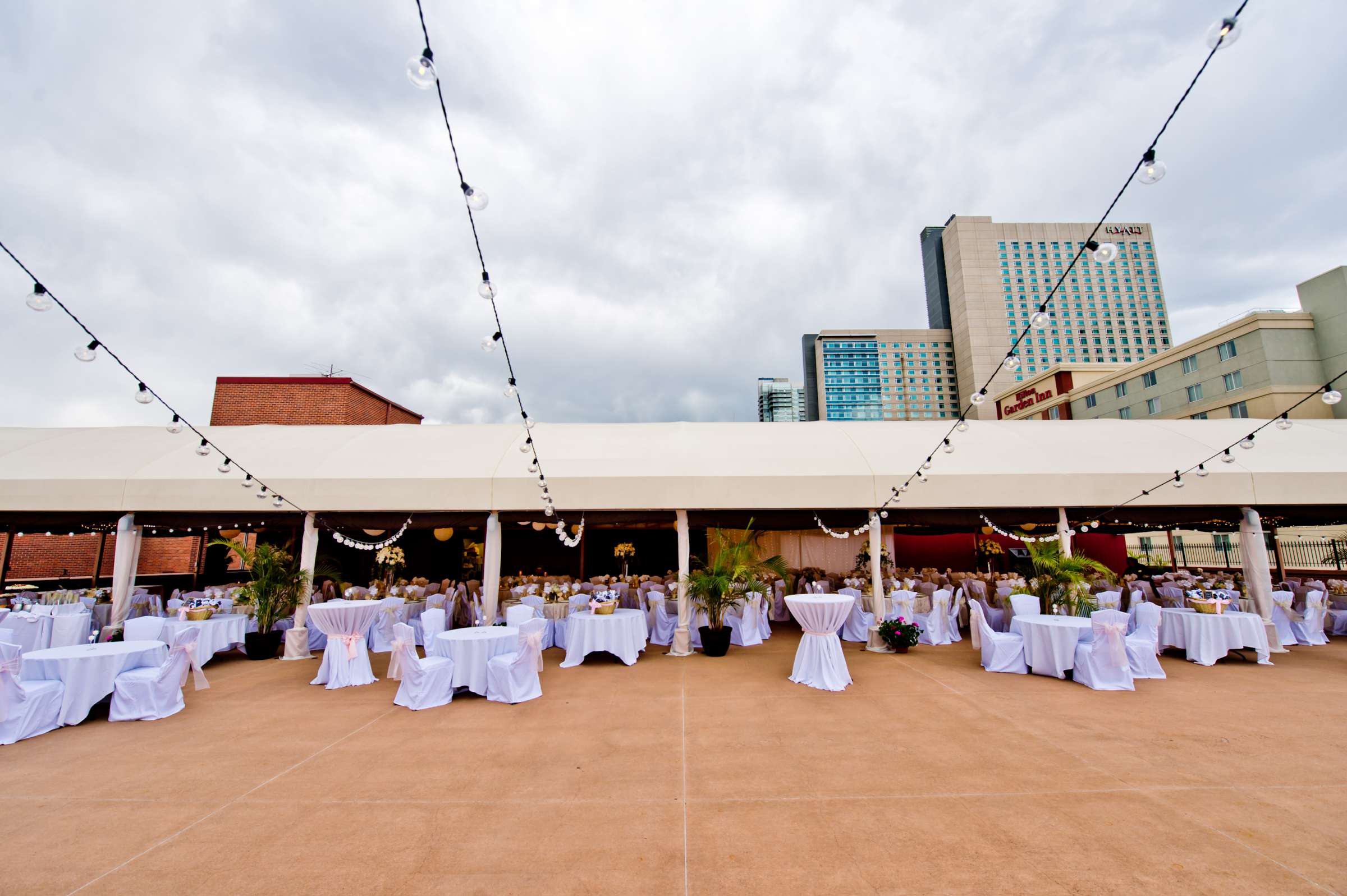 Denver Athletic Club Wedding, Enjoying the roof Wedding Photo #16 by True Photography