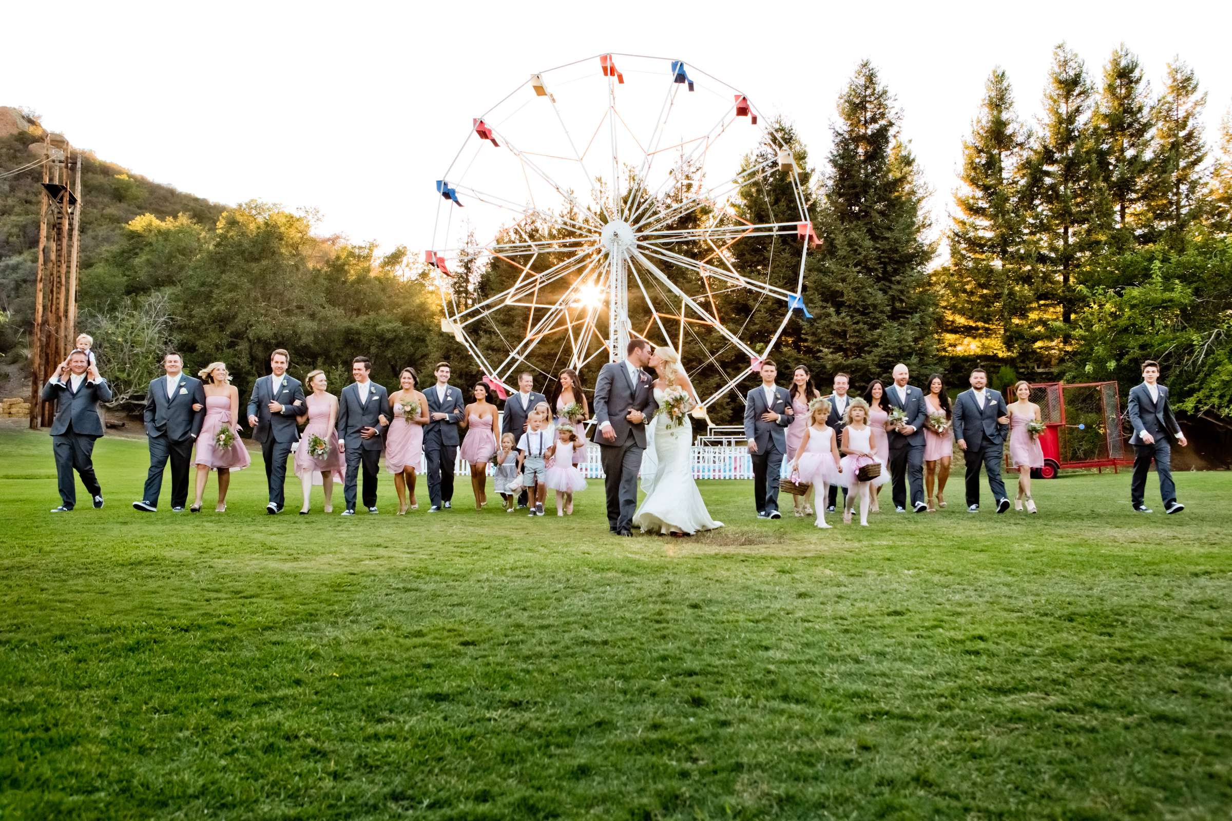 Bridal Party, At the Park at Calamigos Ranch Wedding coordinated by Heather White Events, Jaime and Kris Wedding Photo #129399 by True Photography