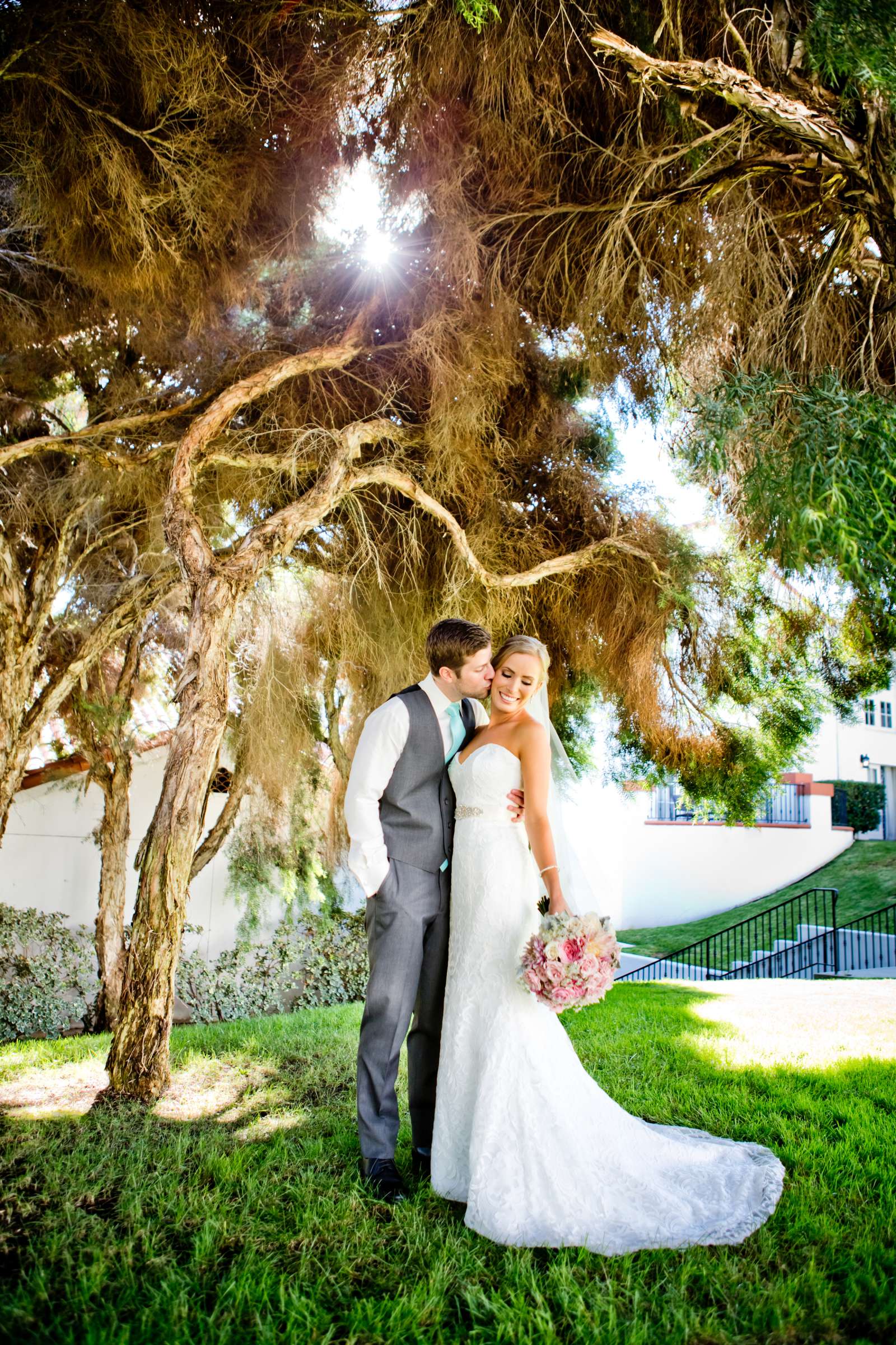 Romantic moment at Omni La Costa Resort & Spa Wedding coordinated by A Diamond Celebration, Merlot and Joe Wedding Photo #4 by True Photography