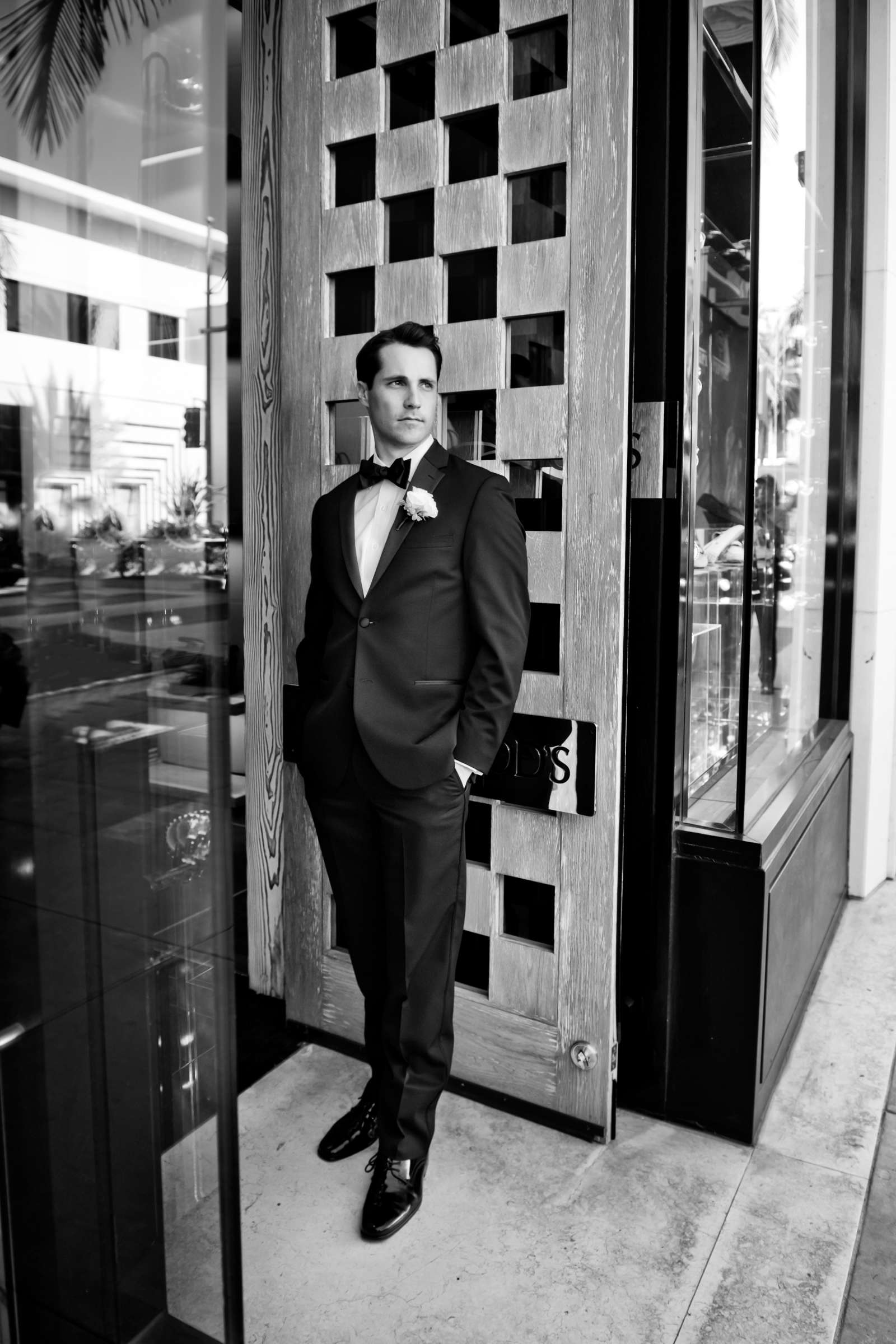 Groom at Beverly Wilshire Wedding coordinated by Pryor Events, Kelly and Julio Wedding Photo #16 by True Photography