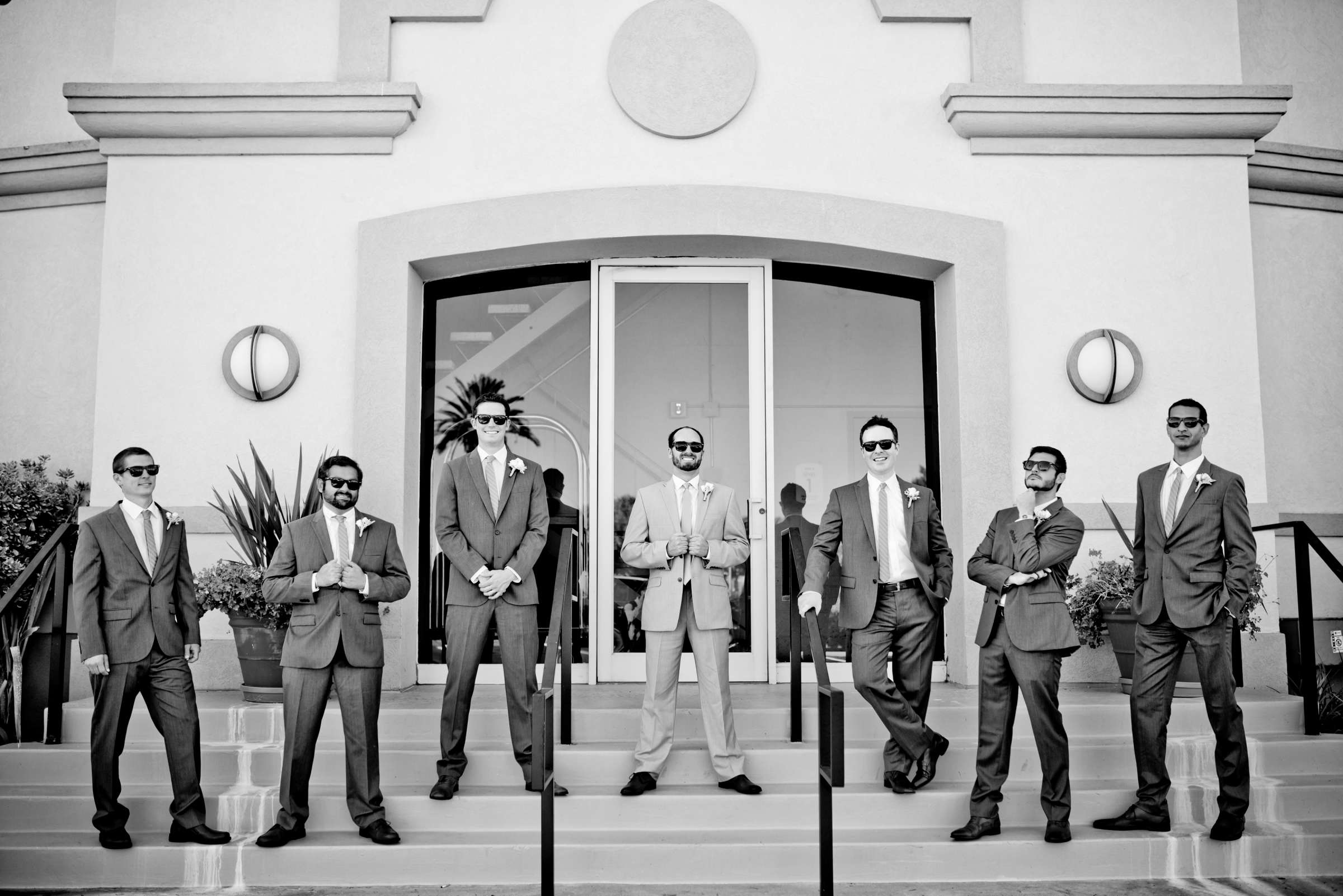 Groomsmen at San Diego Central Library Wedding coordinated by A Diamond Celebration, Danielle and Alex Wedding Photo #134746 by True Photography