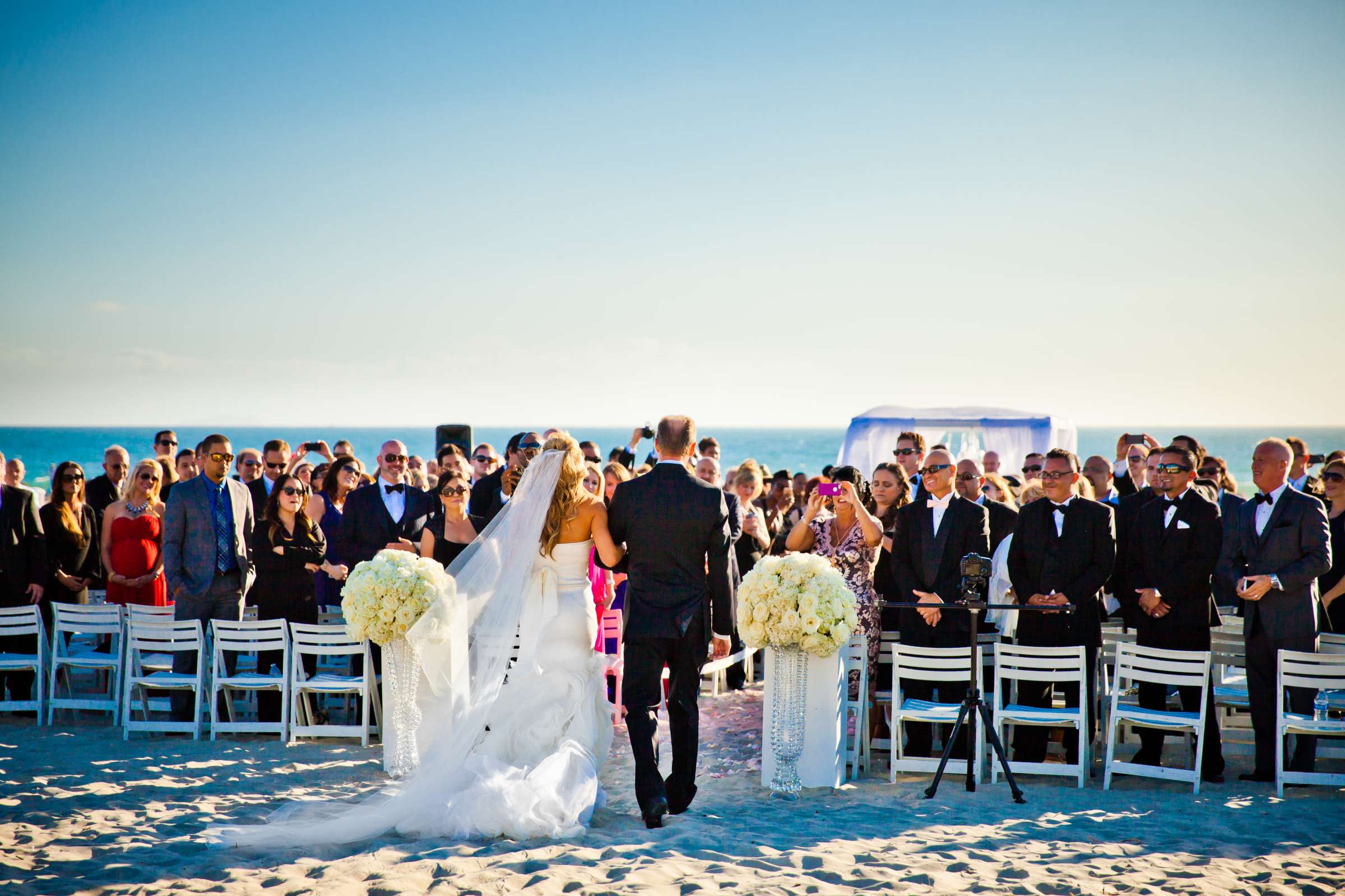 Beach at Hotel Del Coronado Wedding coordinated by I Do Weddings, Michelle and Ahmad Wedding Photo #38 by True Photography