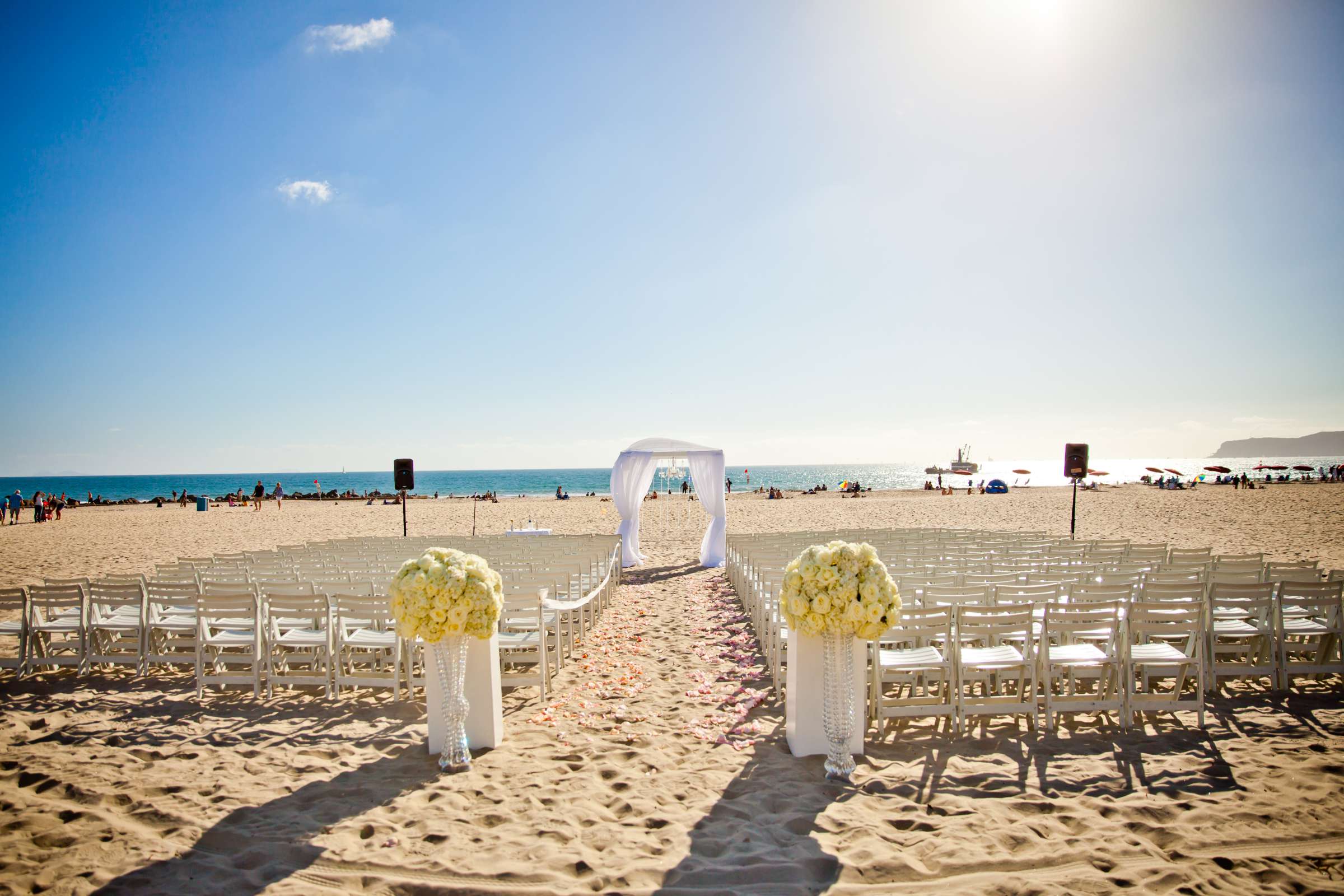 Beach at Hotel Del Coronado Wedding coordinated by I Do Weddings, Michelle and Ahmad Wedding Photo #65 by True Photography