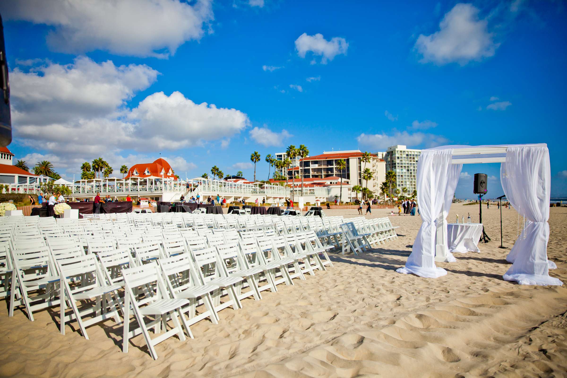 Beach at Hotel Del Coronado Wedding coordinated by I Do Weddings, Michelle and Ahmad Wedding Photo #68 by True Photography