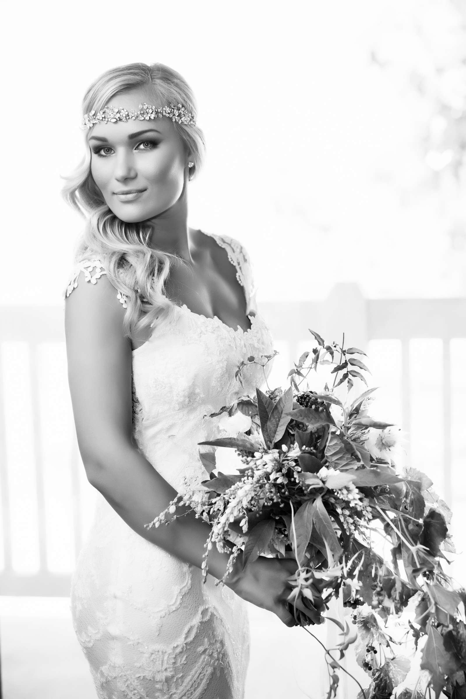 Bride, Fashion at Temecula Creek Inn Wedding coordinated by LexxEvents, Mariah and Phillip Wedding Photo #1 by True Photography