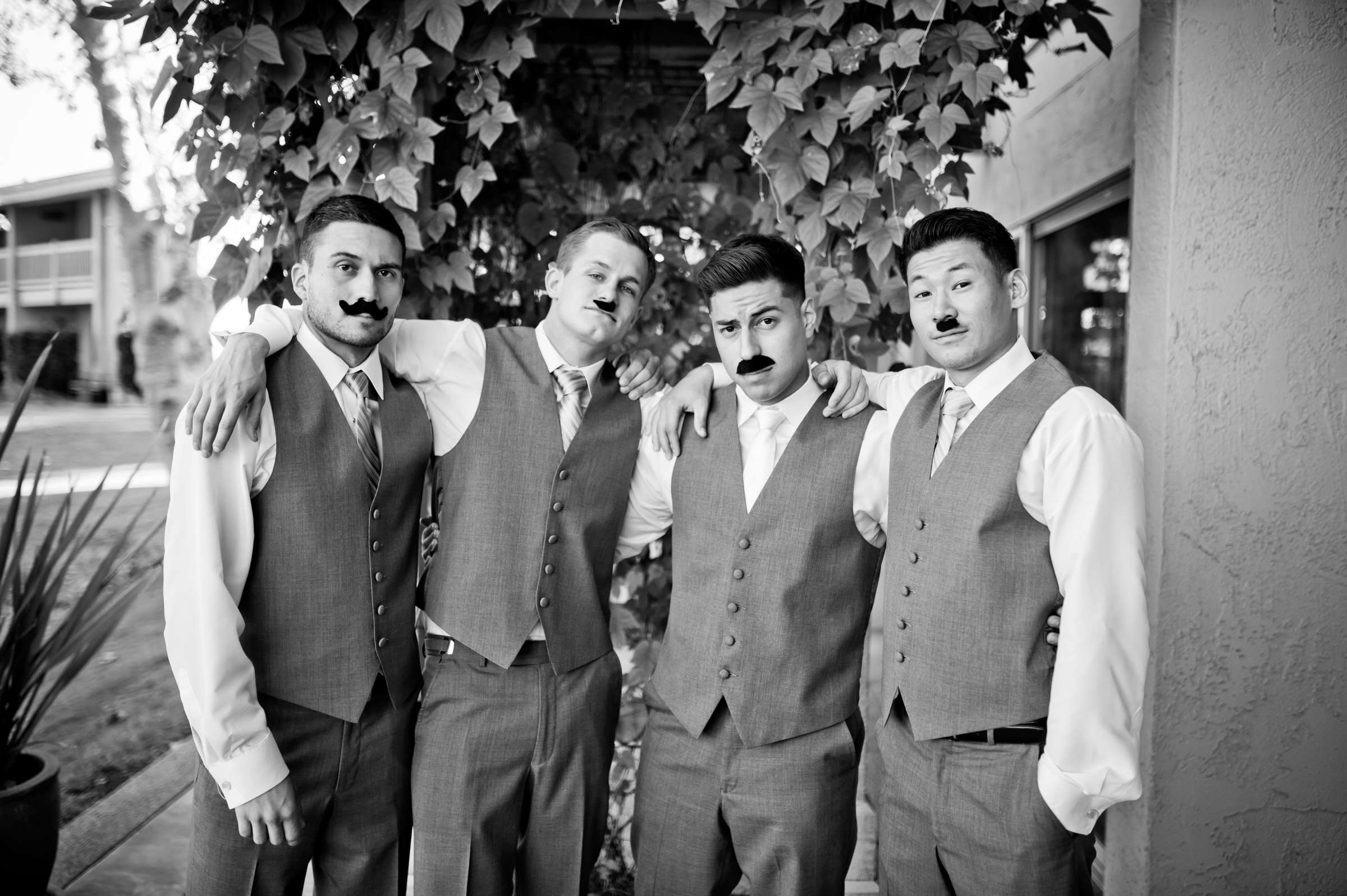 Groomsmen at Temecula Creek Inn Wedding coordinated by LexxEvents, Mariah and Phillip Wedding Photo #12 by True Photography