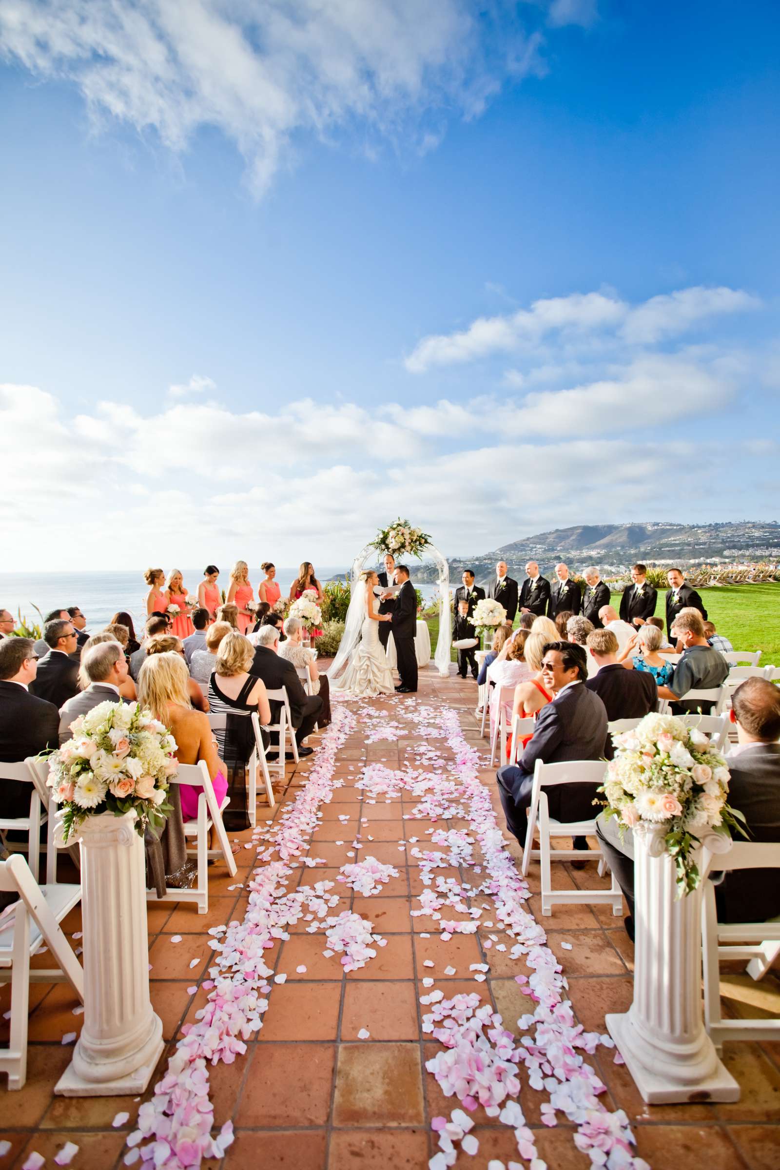 Ceremony at Ritz Carlton-Laguna Niguel Wedding coordinated by Ciao Bella Events and Weddings, Laura and Steve Wedding Photo #136602 by True Photography