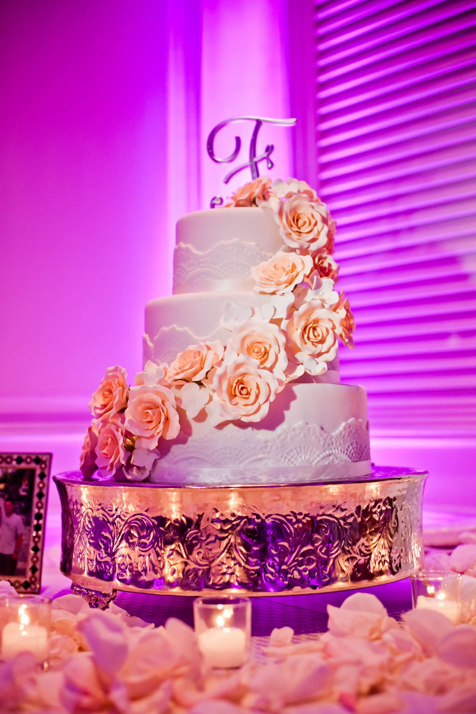 Cake at Ritz Carlton-Laguna Niguel Wedding coordinated by Ciao Bella Events and Weddings, Laura and Steve Wedding Photo #136640 by True Photography