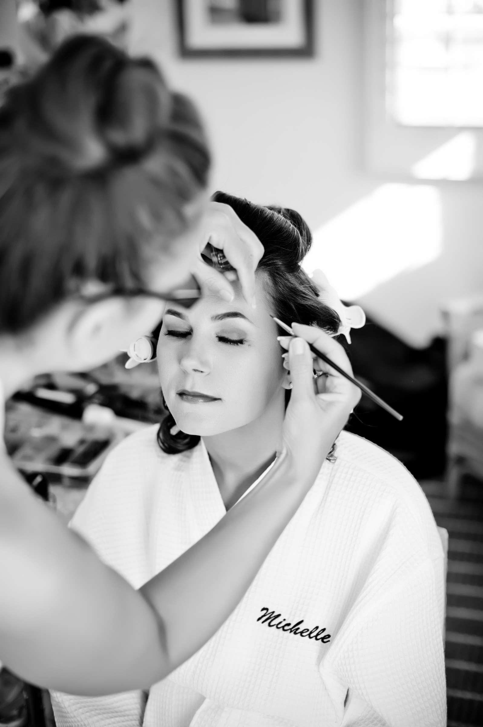 Getting Ready at Inn at Laguna Beach Wedding, Madeline and Michelle Wedding Photo #17 by True Photography