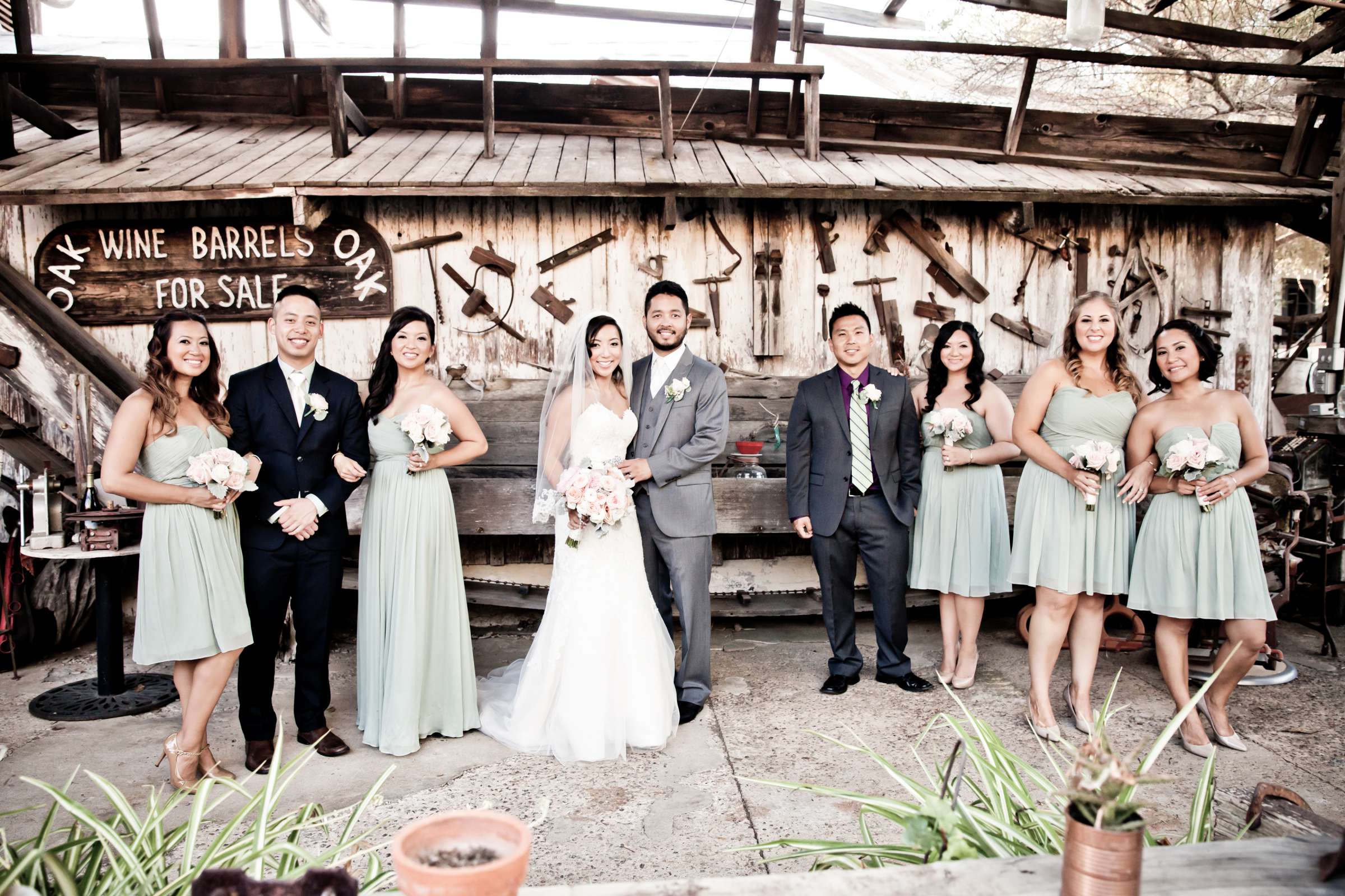 Bridal Party at Bernardo Winery Wedding coordinated by Lavish Weddings, Michelle and Richard Wedding Photo #136997 by True Photography